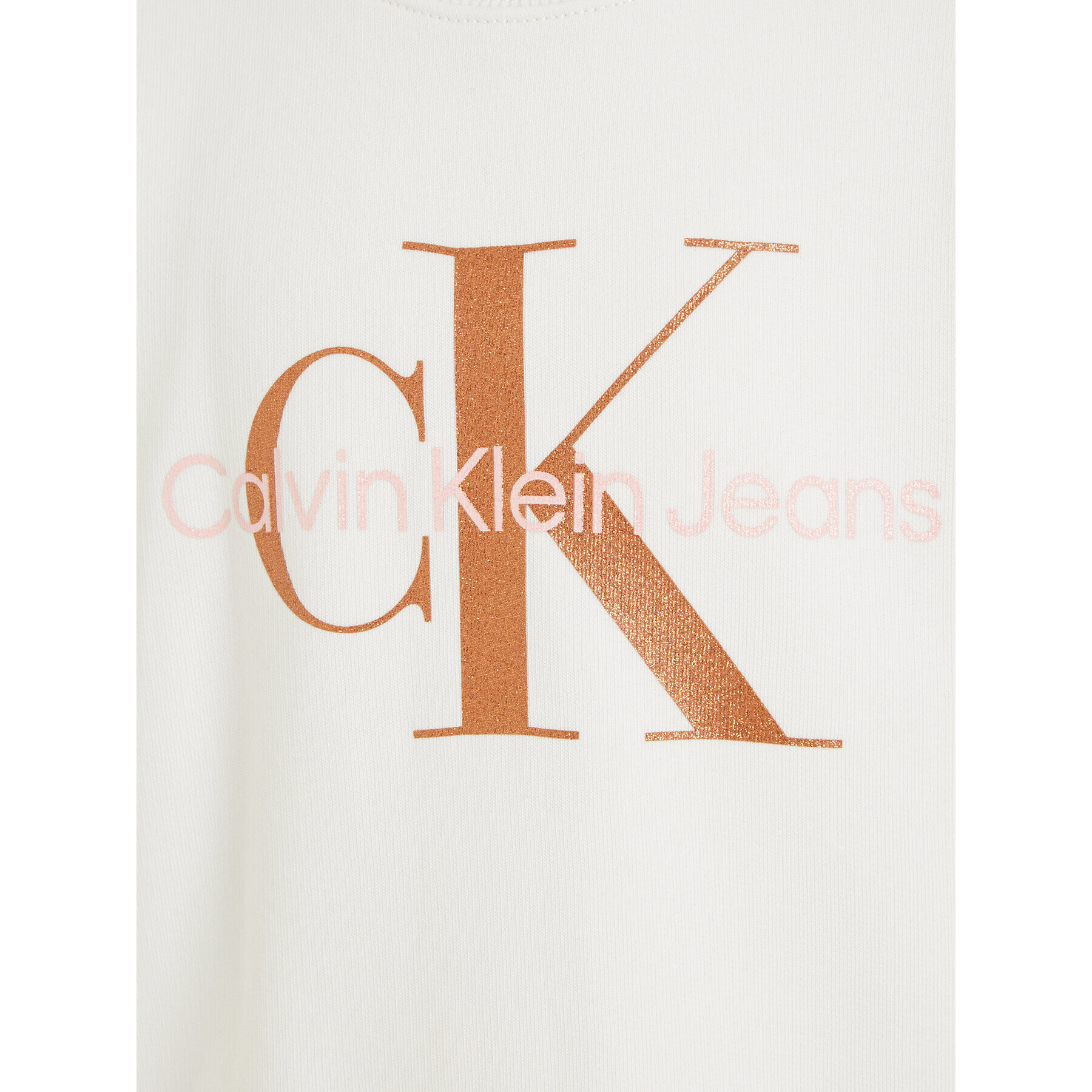 Calvin Klein Jeans Суитшърт Monogram IG0IG02207 Екрю Regular Fit - Pepit.bg