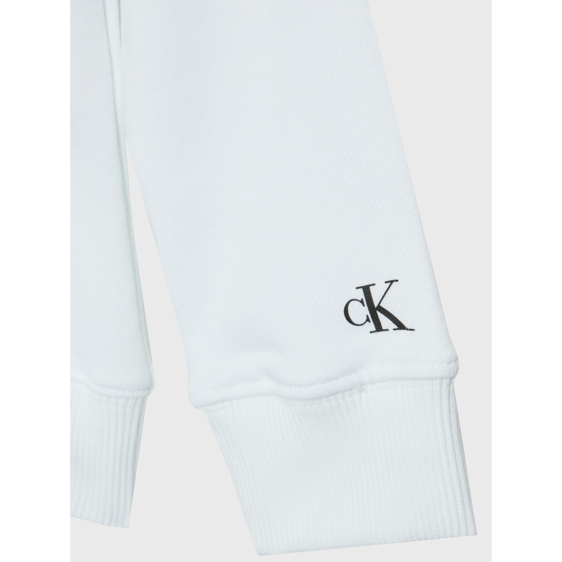 Calvin Klein Jeans Суитшърт Monogram IU0IU00337 Бял Regular Fit - Pepit.bg