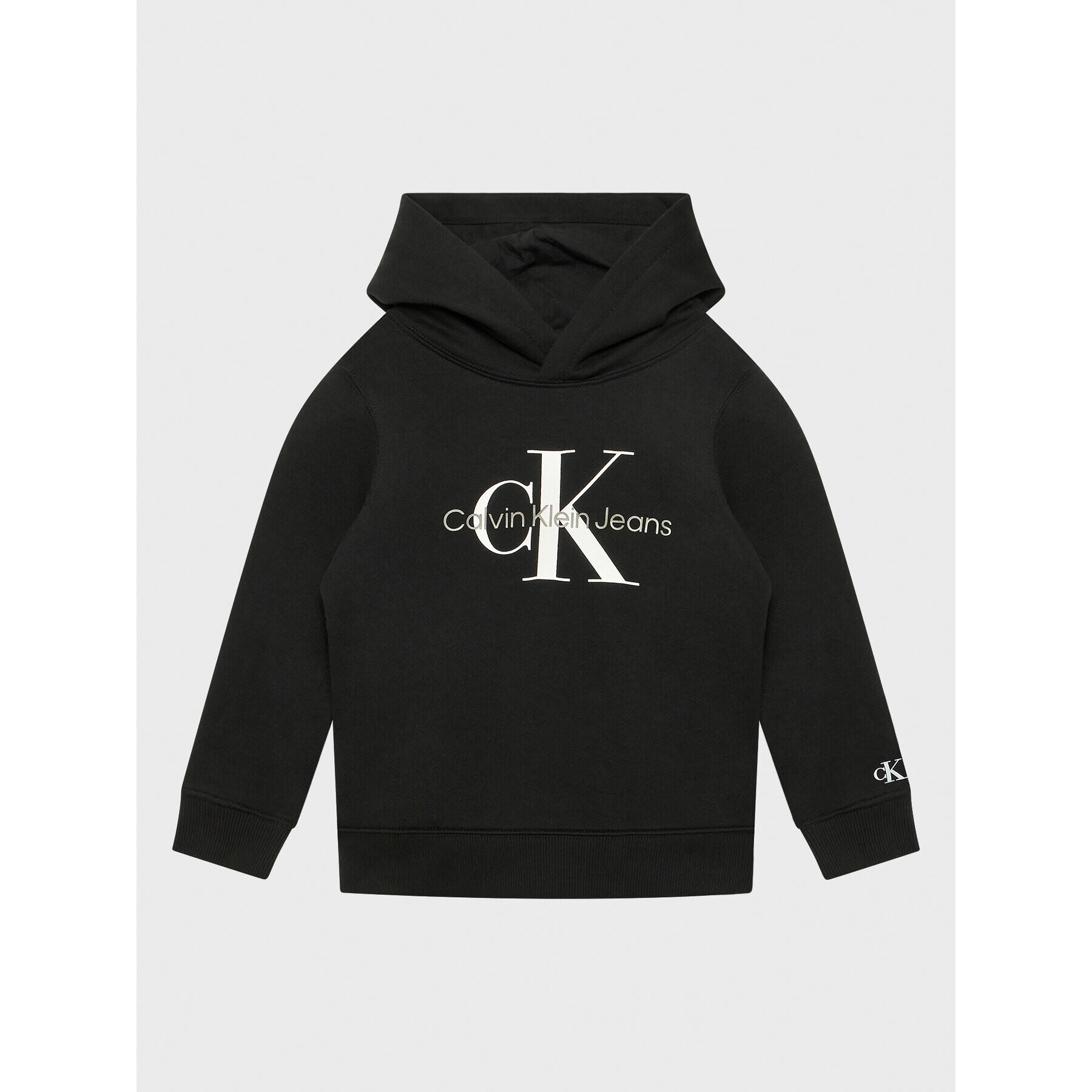 Calvin Klein Jeans Суитшърт Monogram IU0IU00337 Черен Regular Fit - Pepit.bg