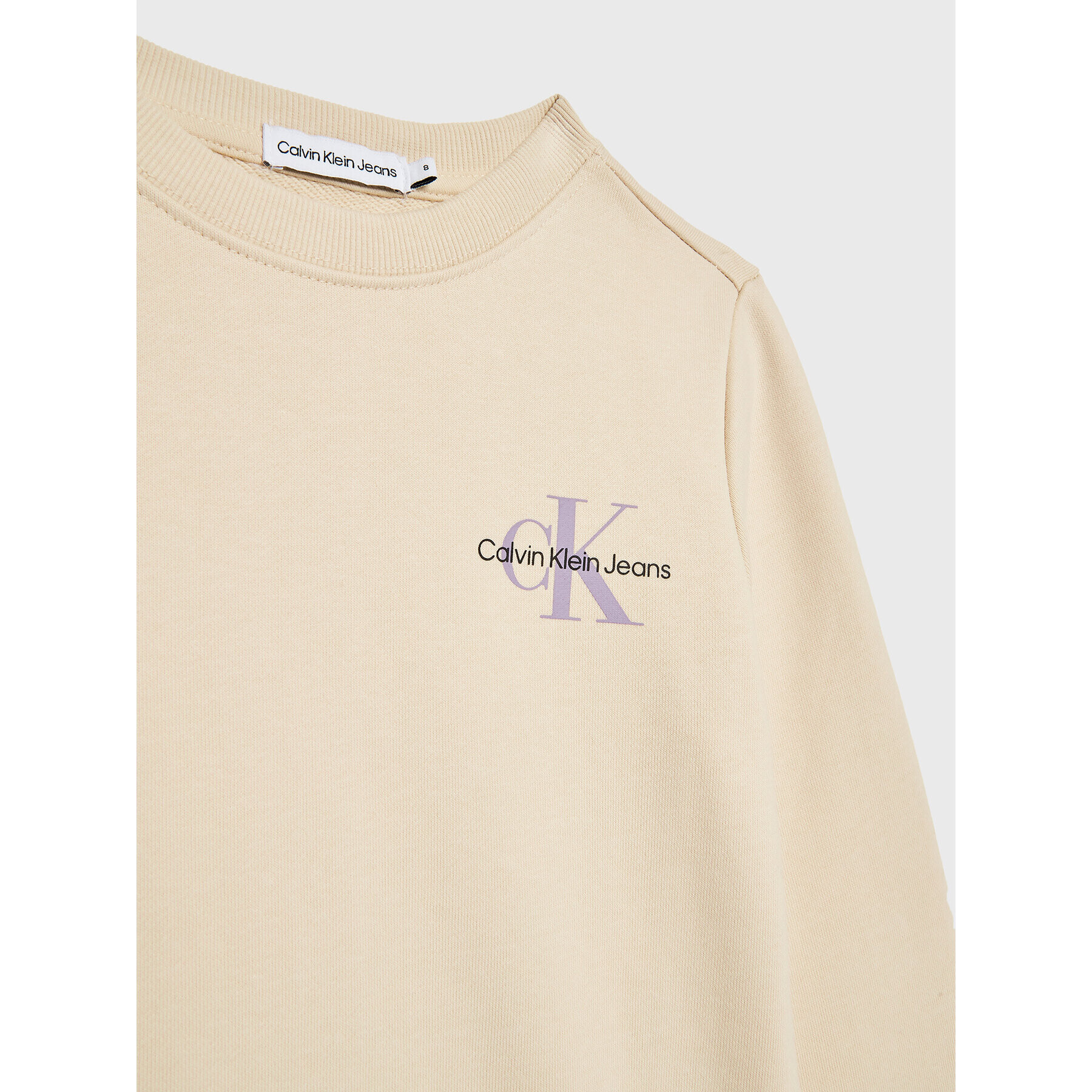 Calvin Klein Jeans Суитшърт Monogram IU0IU00397 Бежов Regular Fit - Pepit.bg