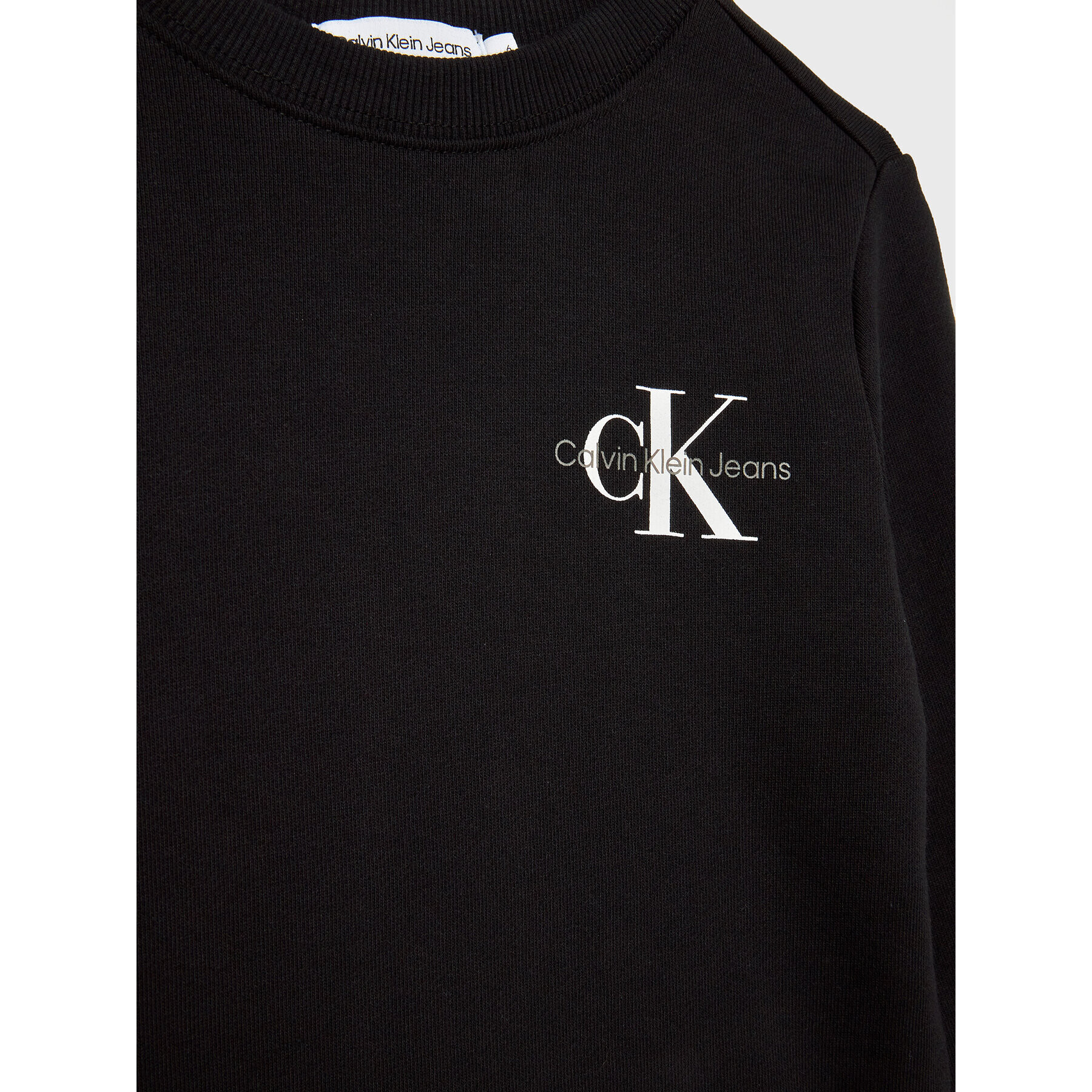Calvin Klein Jeans Суитшърт Monogram IU0IU00397 Черен Regular Fit - Pepit.bg