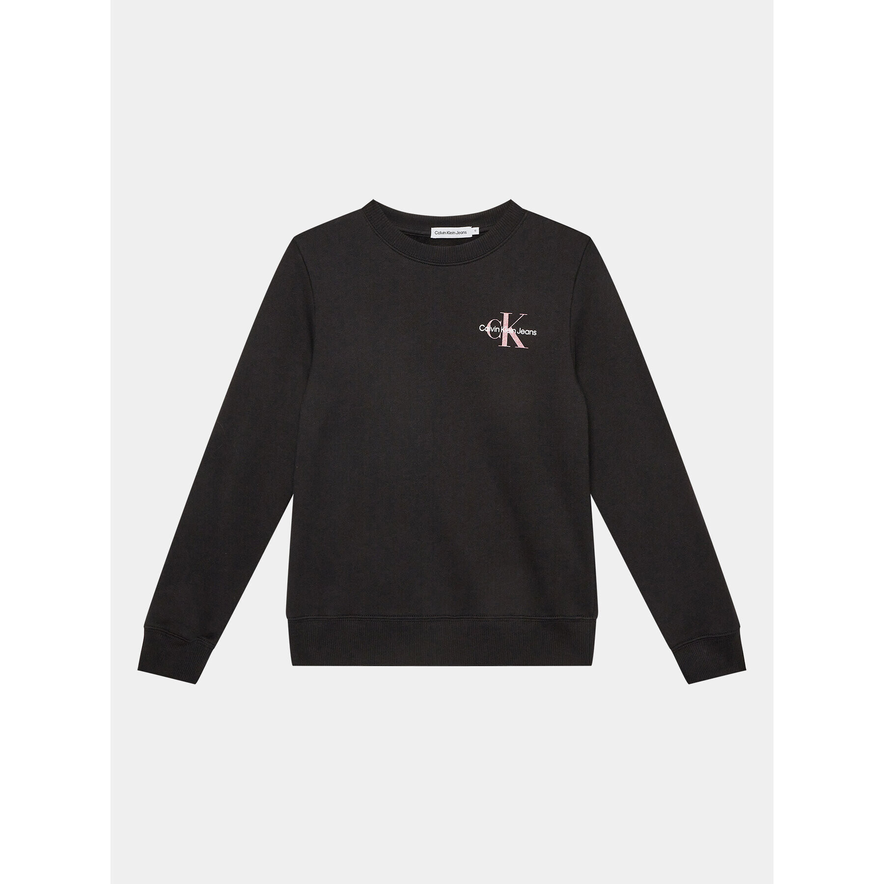 Calvin Klein Jeans Суитшърт Monogram IU0IU00397 Черен Regular Fit - Pepit.bg