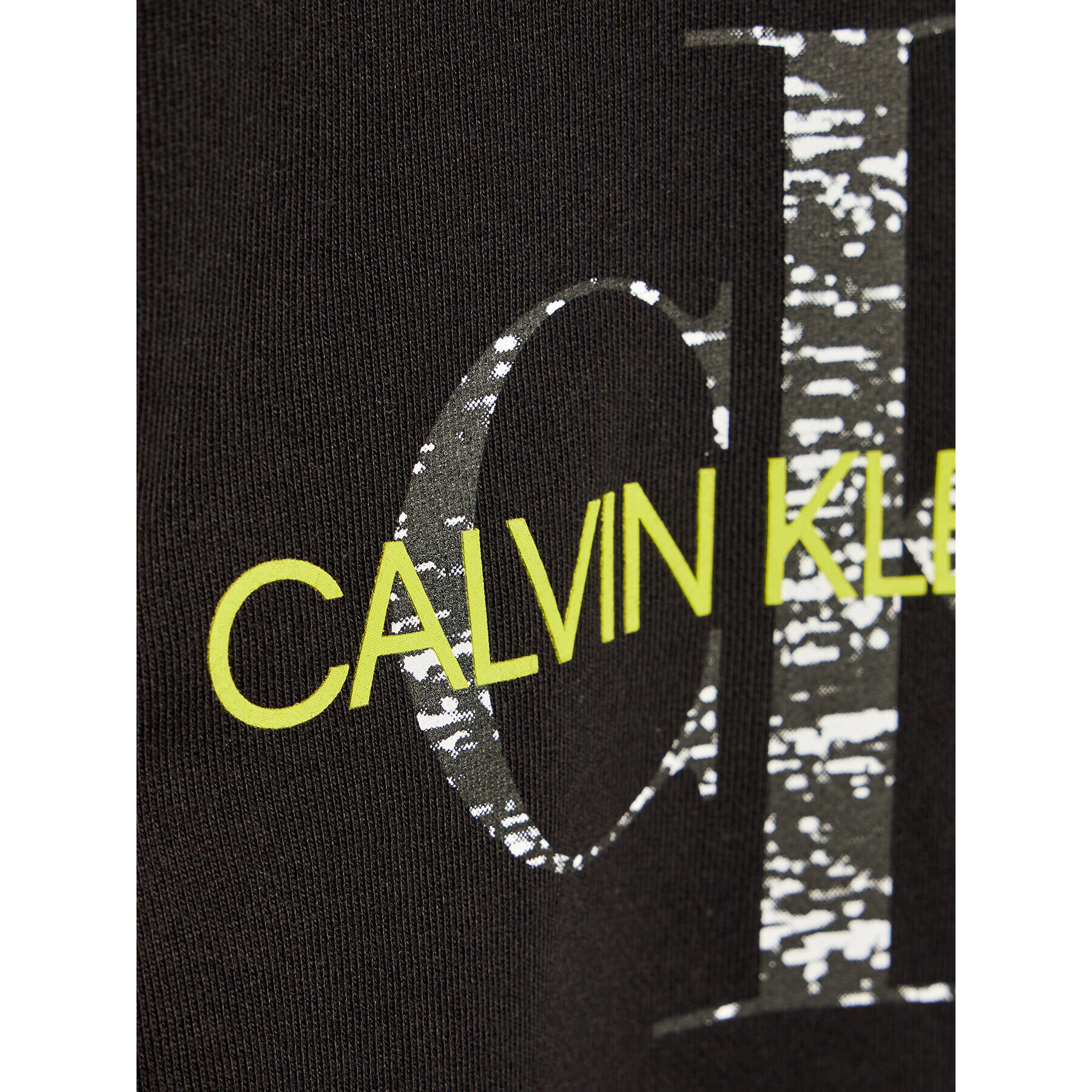 Calvin Klein Jeans Суитшърт Monogram Noise Hoodie IB0IB01049 Черен Regular Fit - Pepit.bg