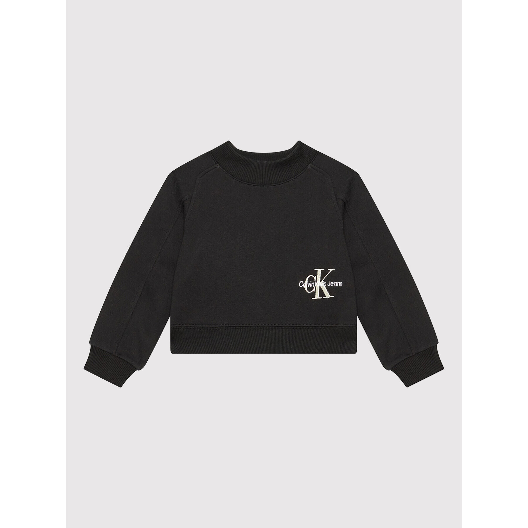 Calvin Klein Jeans Суитшърт Monogram Off Placed IG0IG01270 Черен Oversize - Pepit.bg