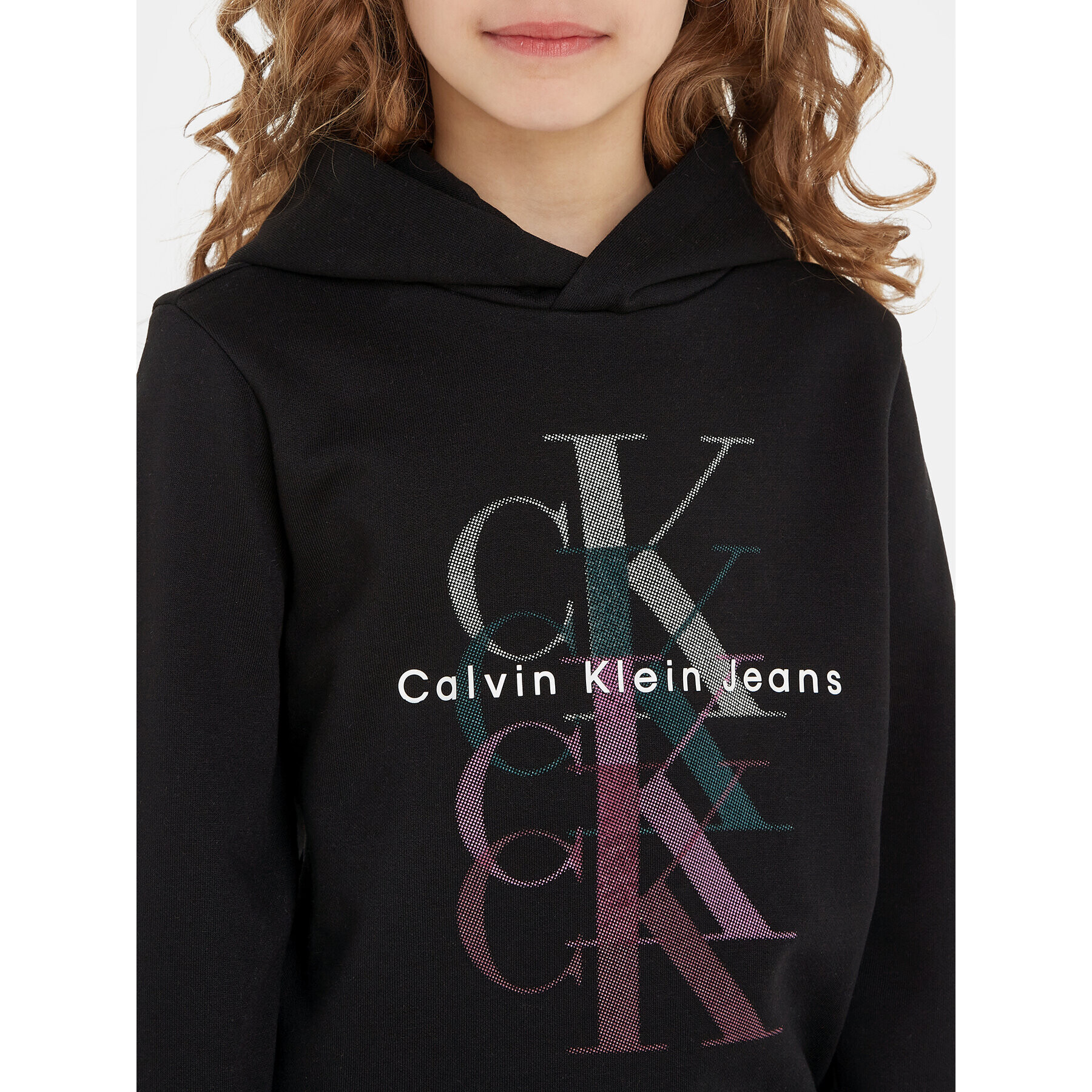 Calvin Klein Jeans Суитшърт Monogram Repeat IG0IG02211 Черен Regular Fit - Pepit.bg