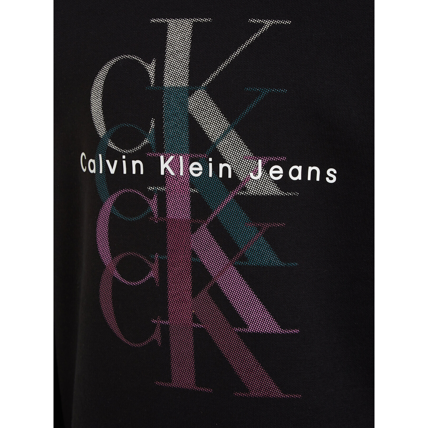 Calvin Klein Jeans Суитшърт Monogram Repeat IG0IG02211 Черен Regular Fit - Pepit.bg