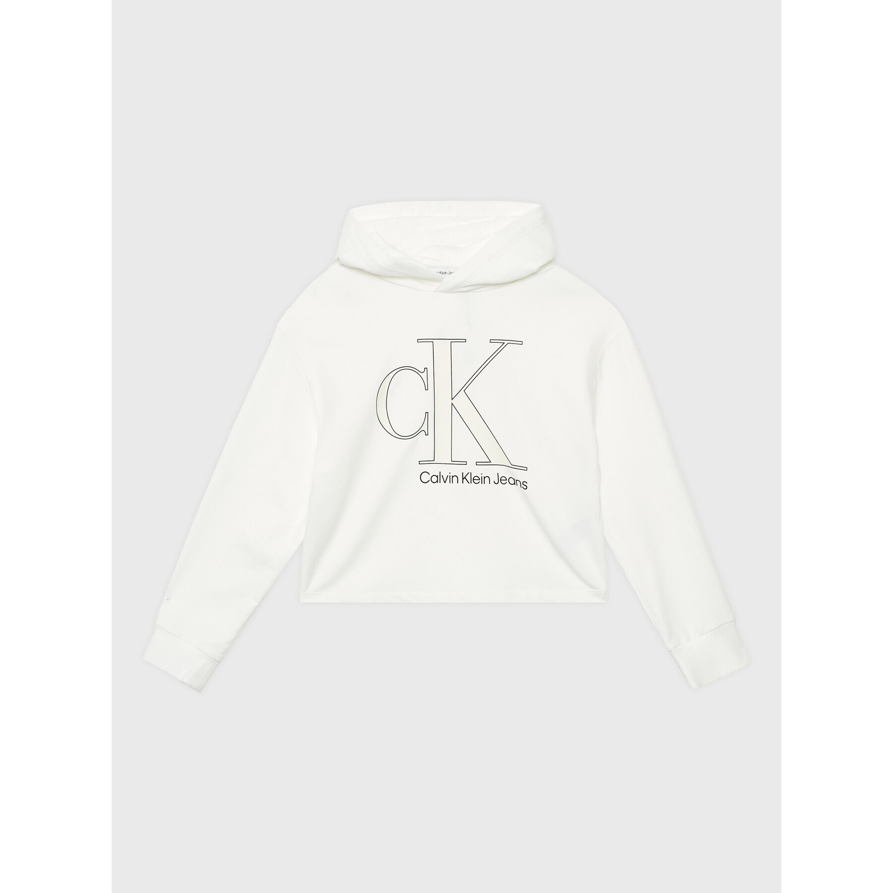 Calvin Klein Jeans Суитшърт Reveal Monogram IG0IG01934 Бял Regular Fit - Pepit.bg
