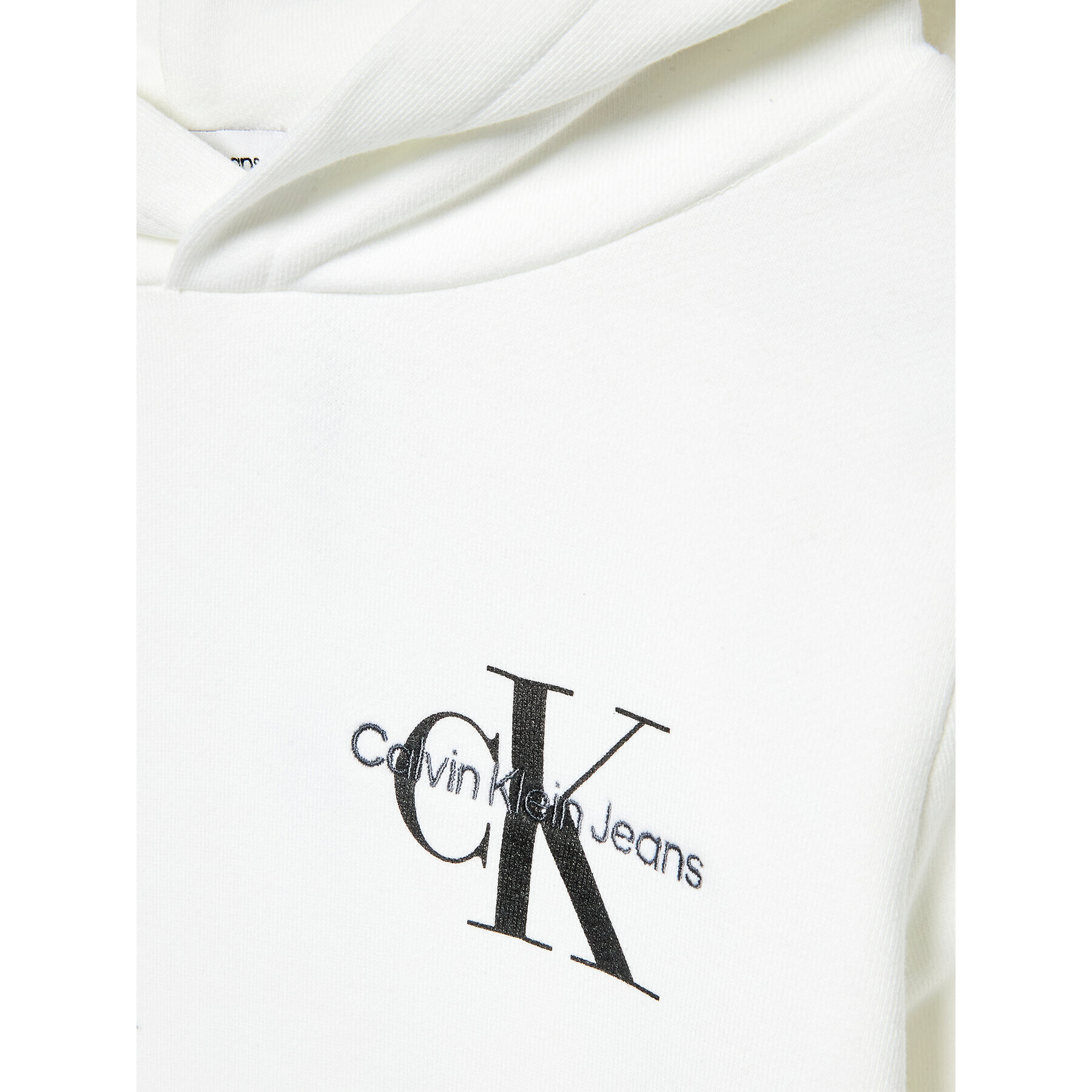 Calvin Klein Jeans Суитшърт Small Monogram IU0IU00266 Бял Regular Fit - Pepit.bg