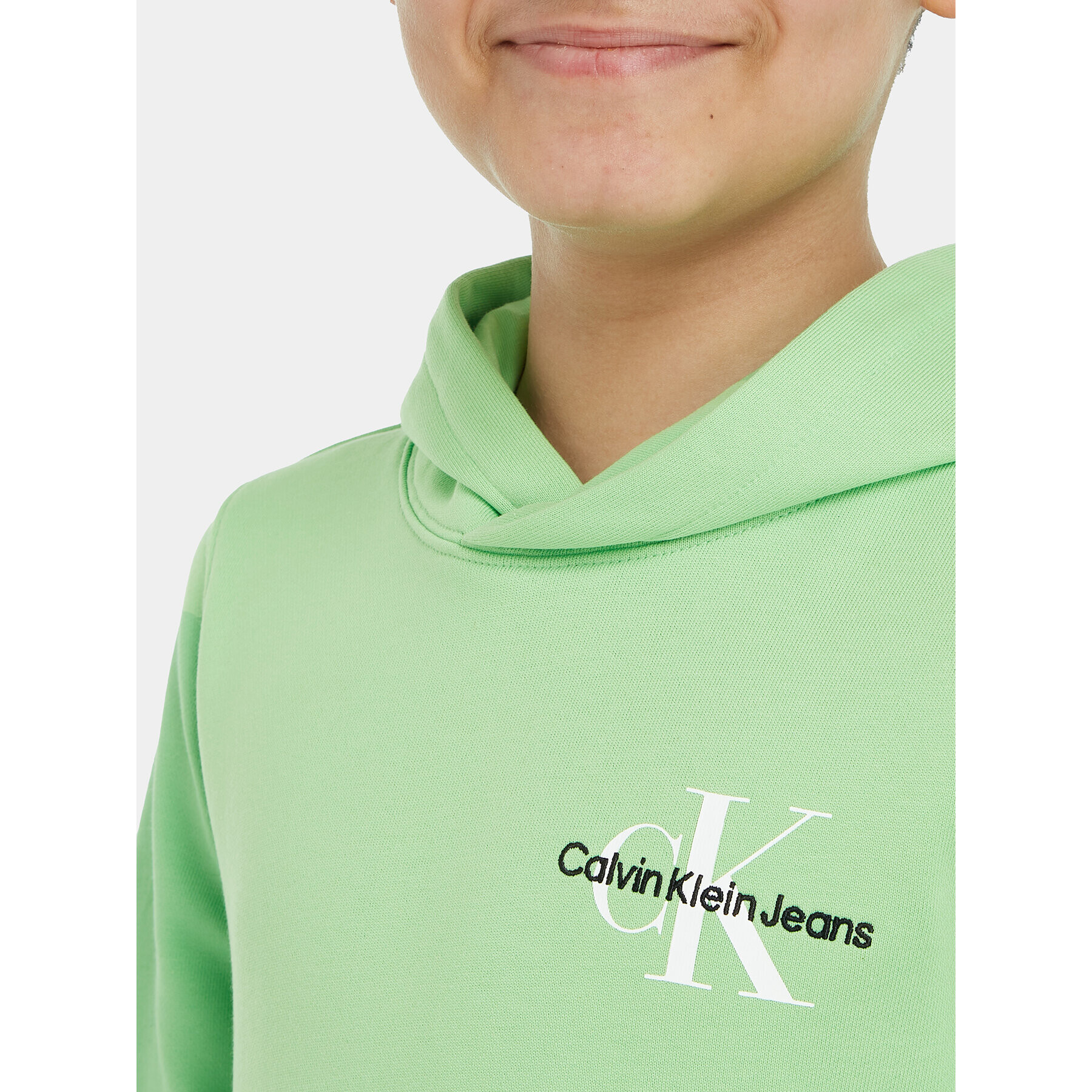 Calvin Klein Jeans Суитшърт Small Monogram IU0IU00266 Зелен Regular Fit - Pepit.bg