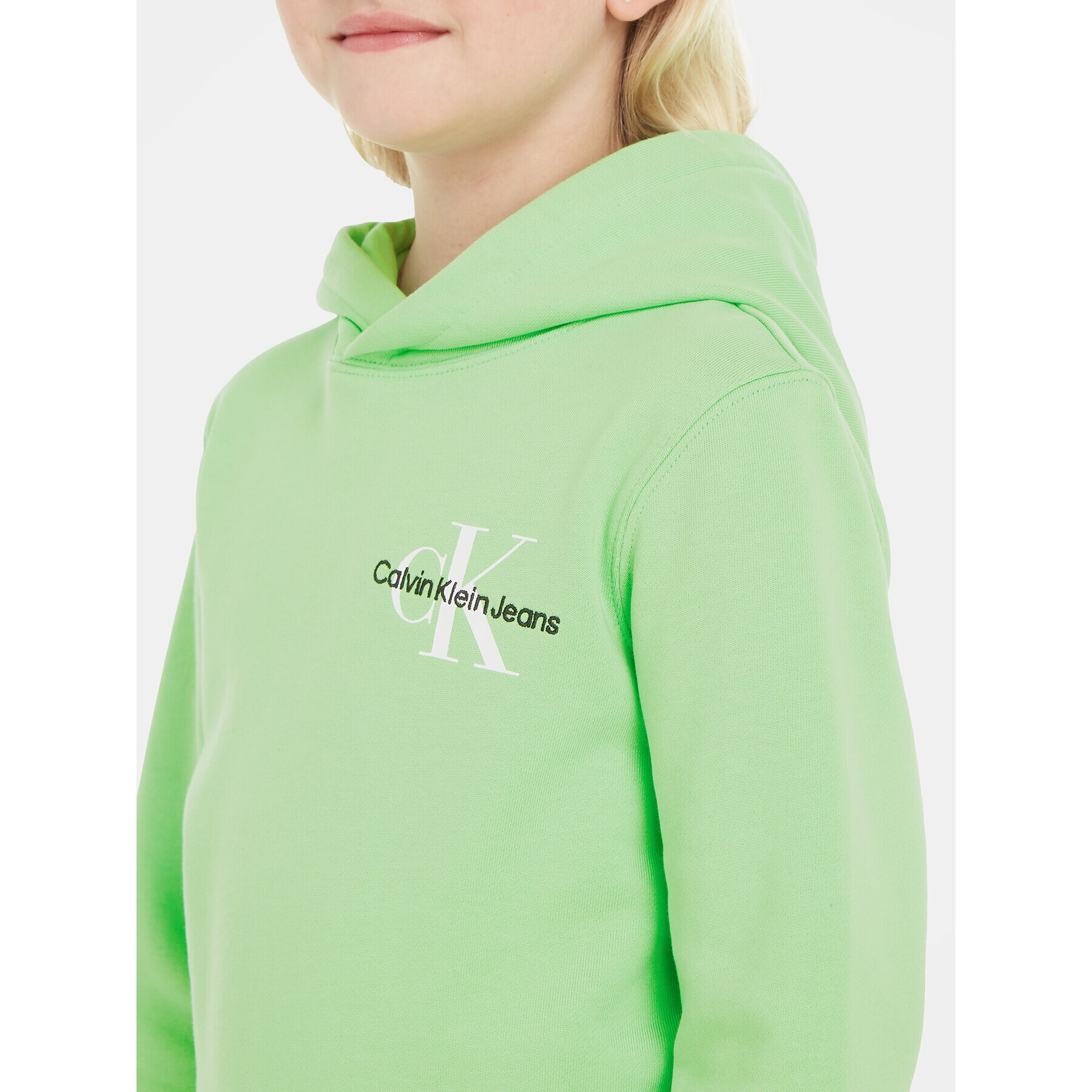 Calvin Klein Jeans Суитшърт Small Monogram IU0IU00266 Зелен Regular Fit - Pepit.bg