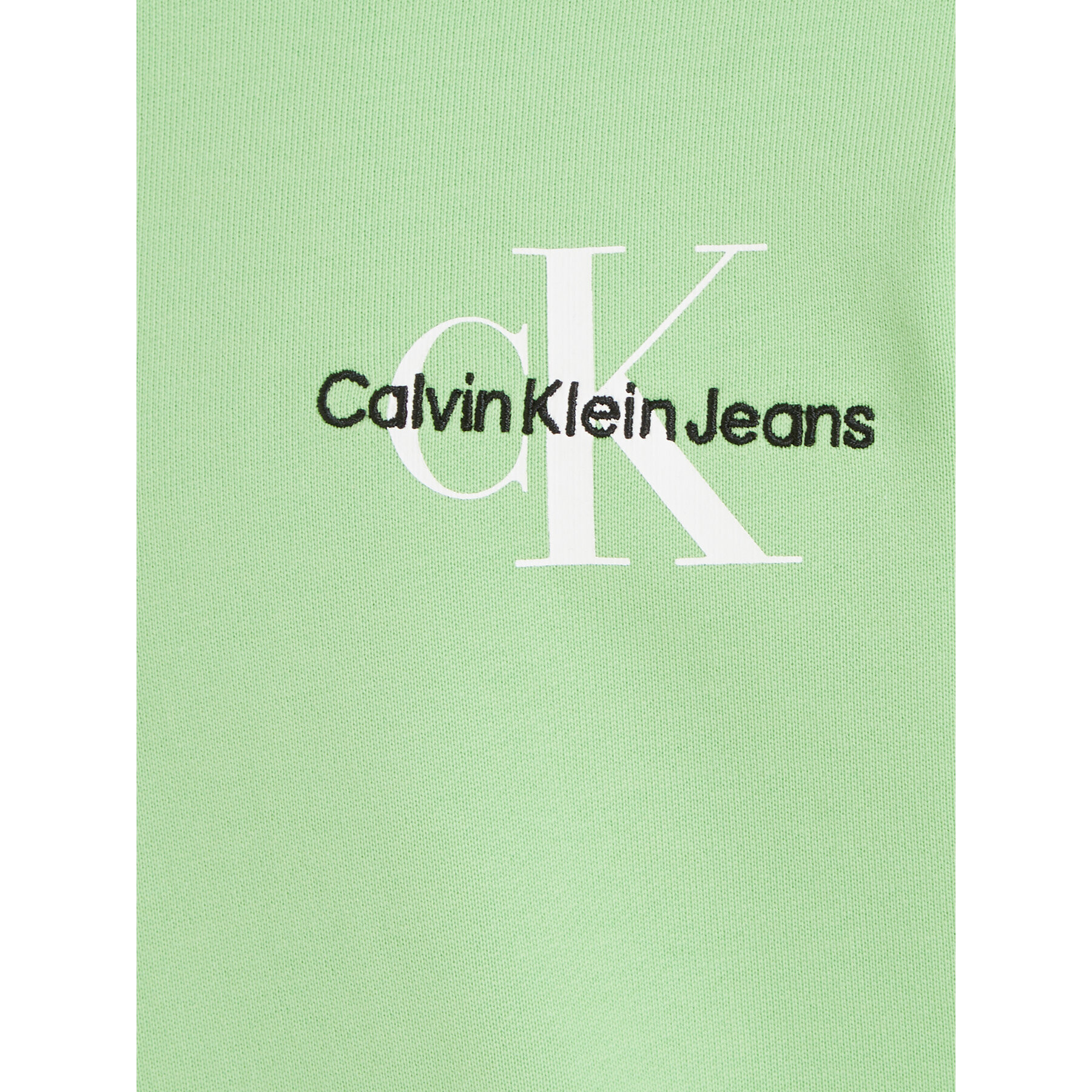 Calvin Klein Jeans Суитшърт Small Monogram IU0IU00266 Зелен Regular Fit - Pepit.bg