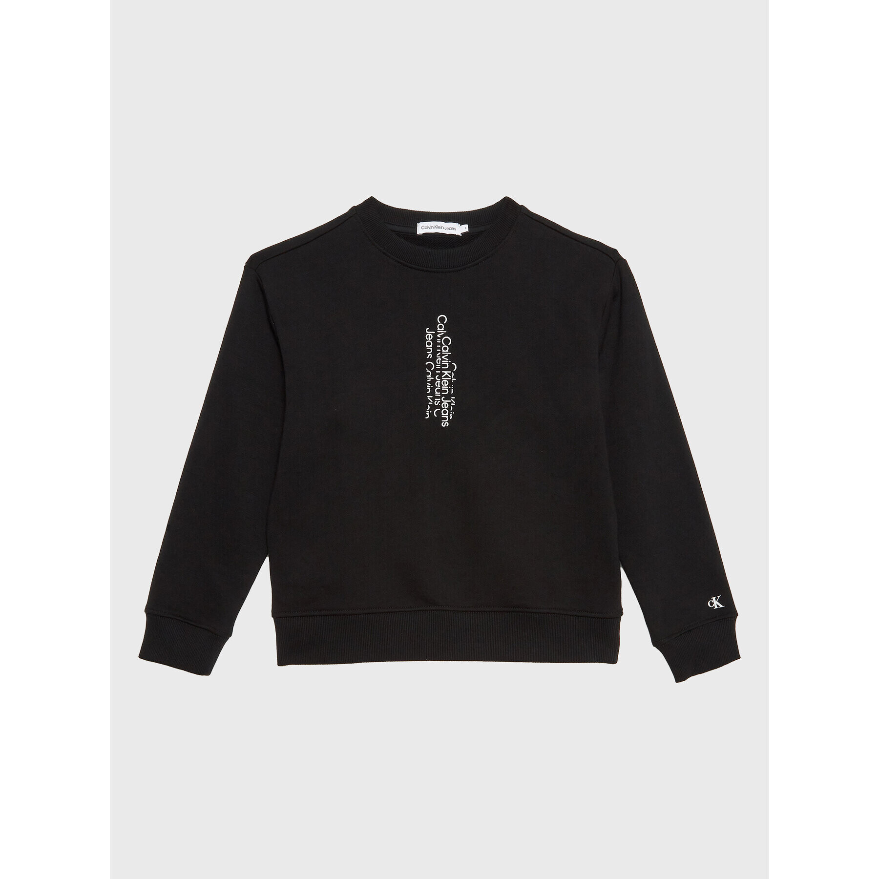 Calvin Klein Jeans Суитшърт Small Repeat Inst. Logo IB0IB01522 Черен Regular Fit - Pepit.bg