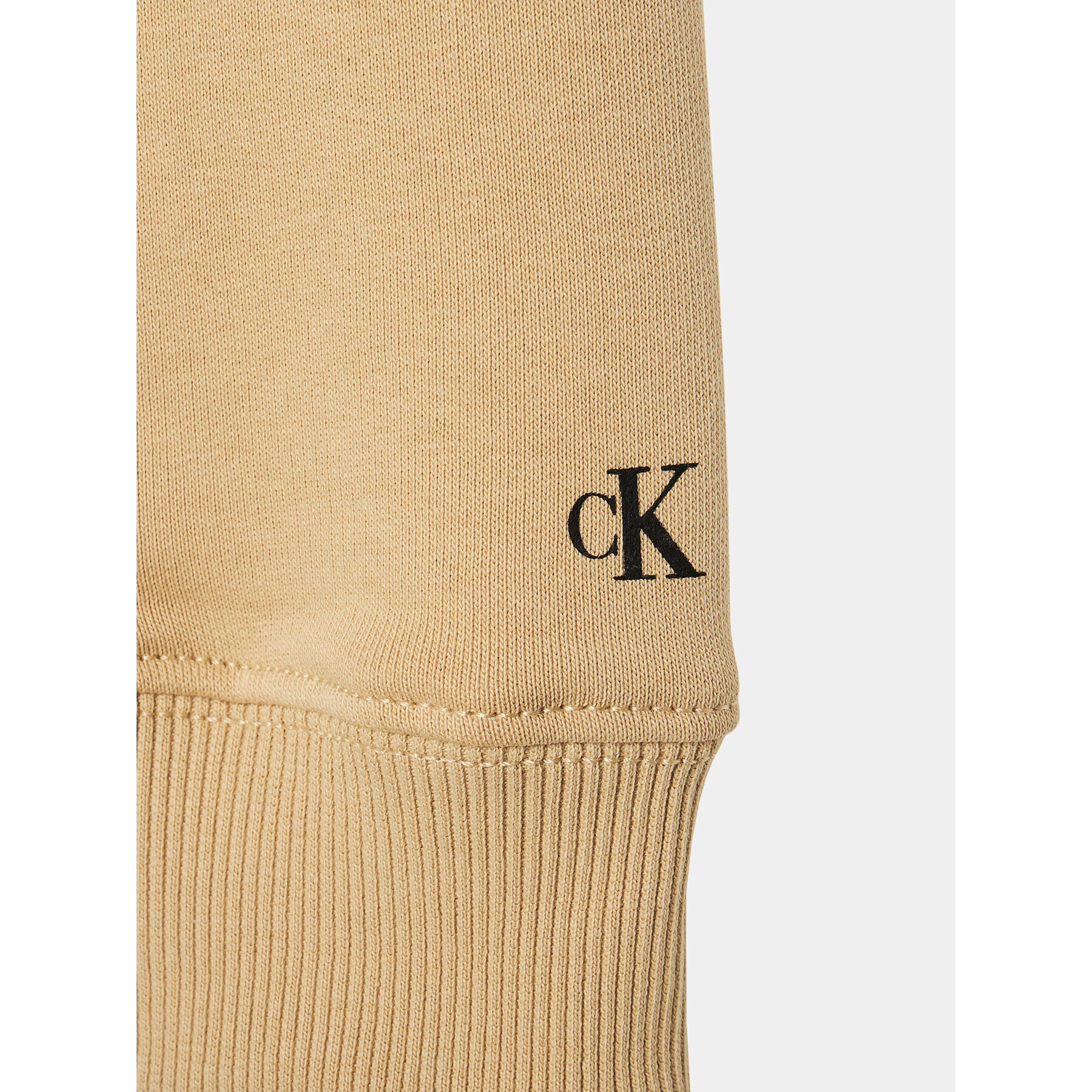 Calvin Klein Jeans Суитшърт Stack Logo IB0IB01292 Бежов Regular Fit - Pepit.bg