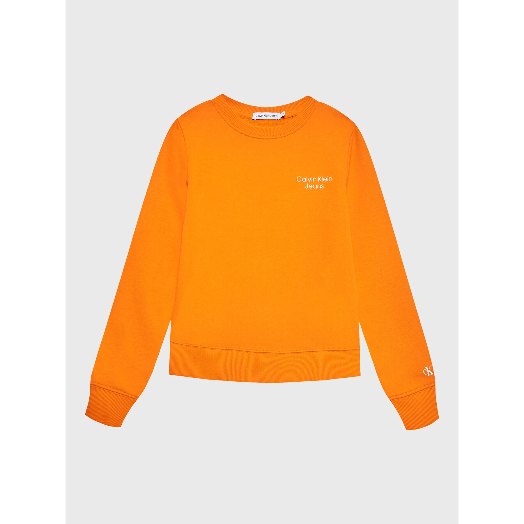 Calvin Klein Jeans Суитшърт Stack Logo IB0IB01292 Оранжев Regular Fit - Pepit.bg