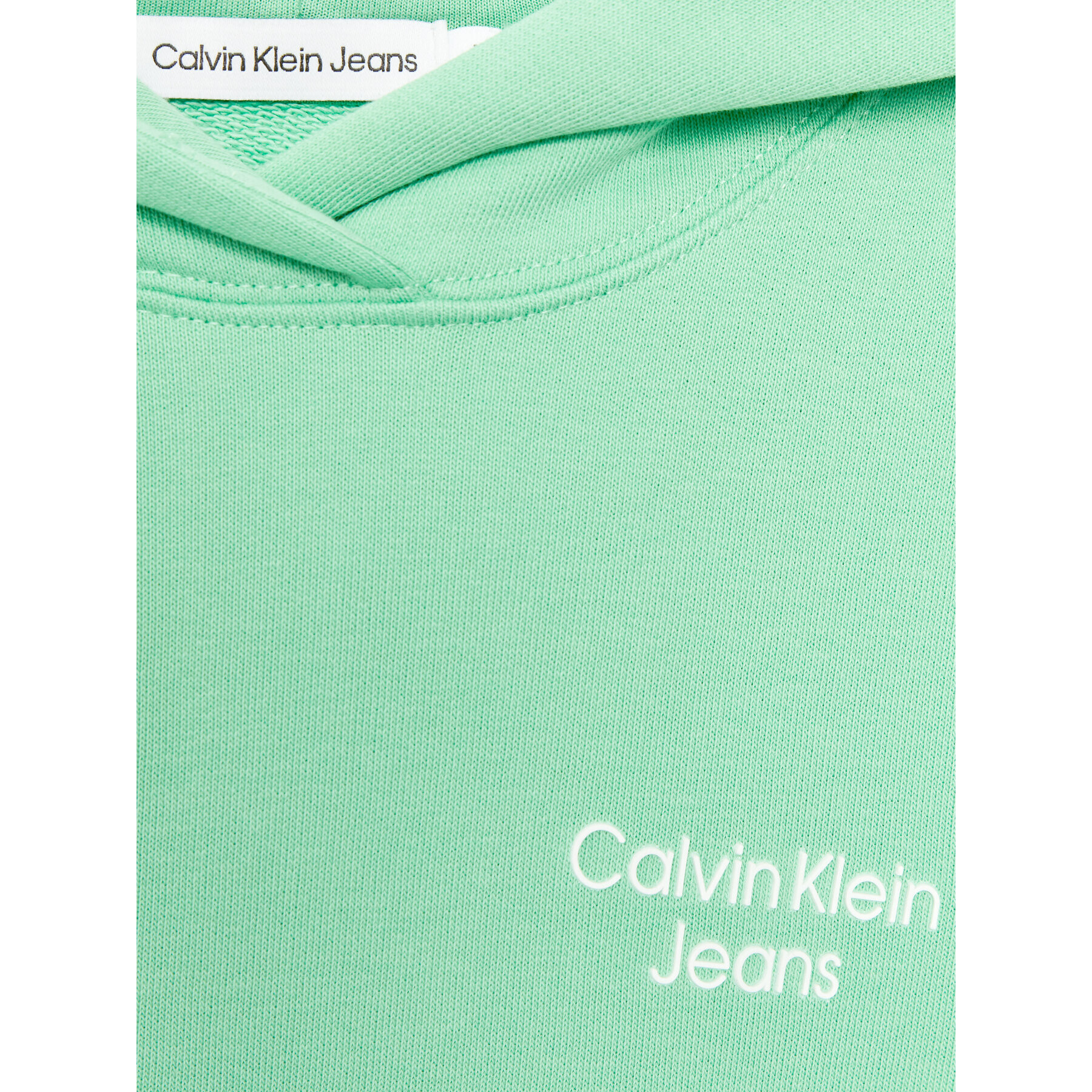 Calvin Klein Jeans Суитшърт Stack Logo IB0IB01293 Зелен Regular Fit - Pepit.bg