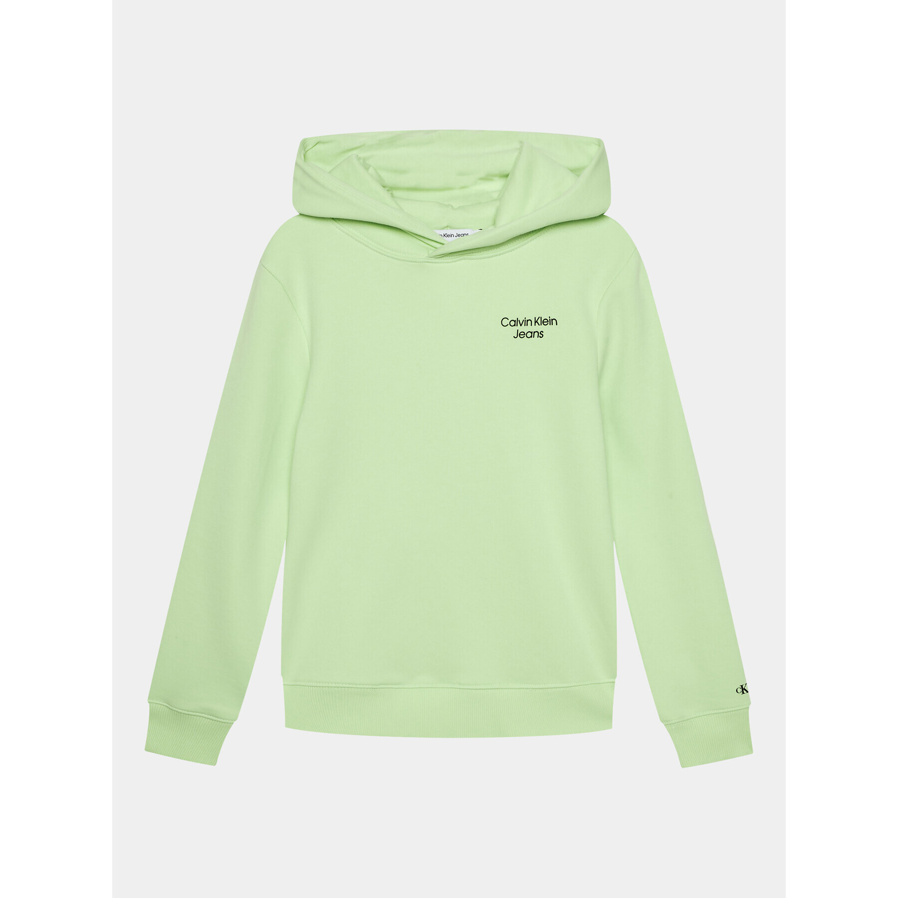 Calvin Klein Jeans Суитшърт Stack Logo IB0IB01293 Зелен Regular Fit - Pepit.bg