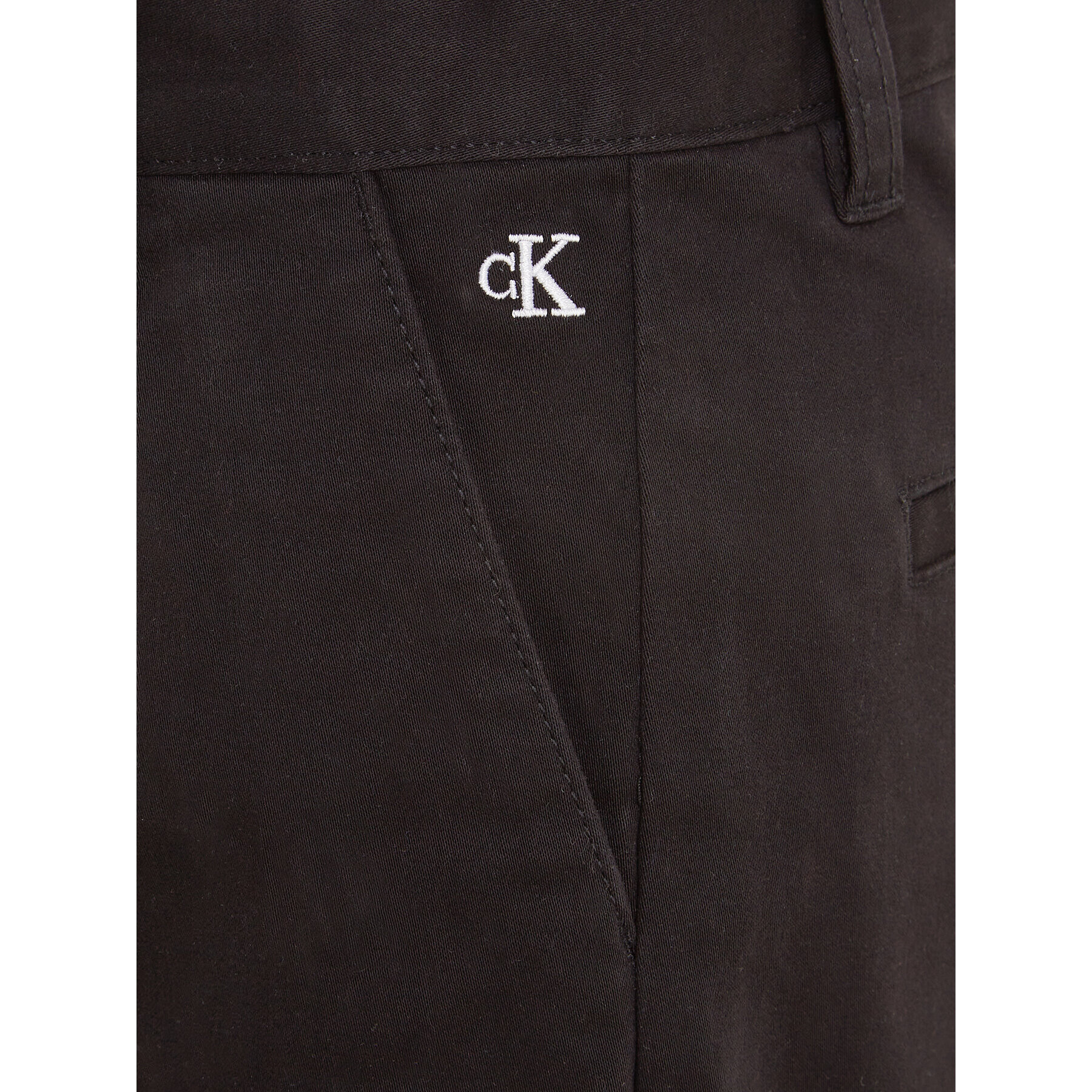 Calvin Klein Jeans Текстилни панталони Ceremony IB0IB01811 Черен Straight Fit - Pepit.bg