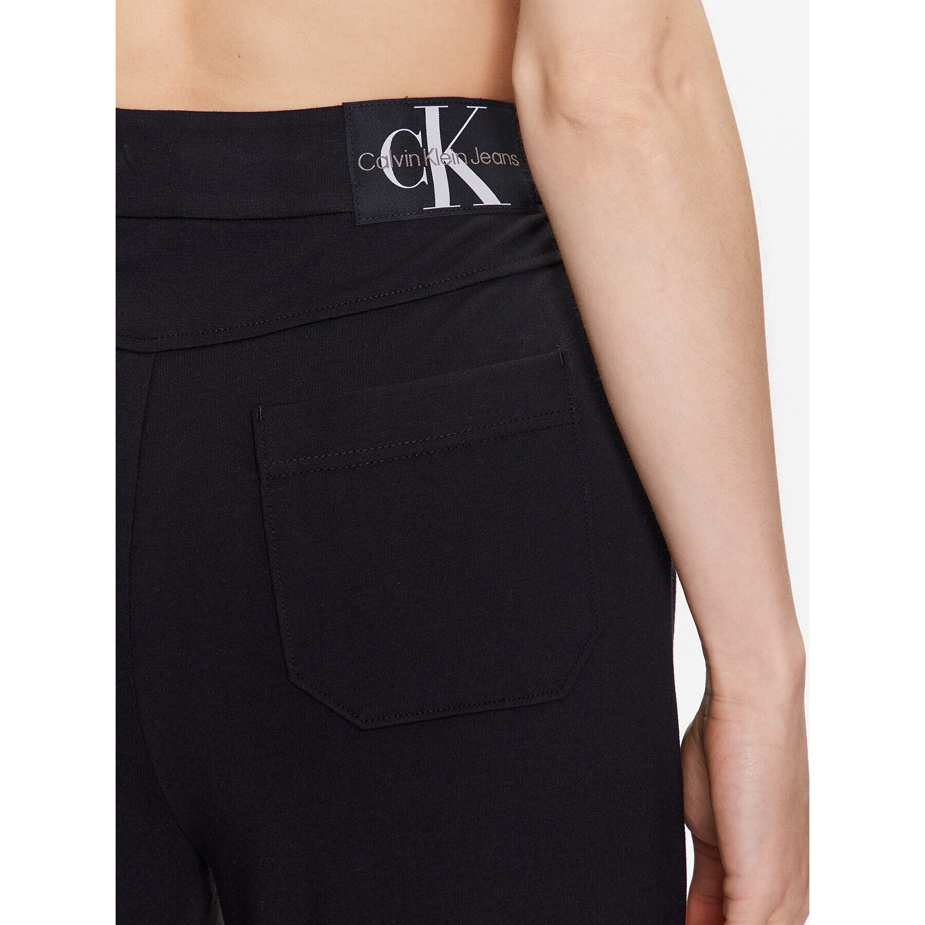 Calvin Klein Jeans Текстилни панталони J20J221300 Черен Regular Fit - Pepit.bg