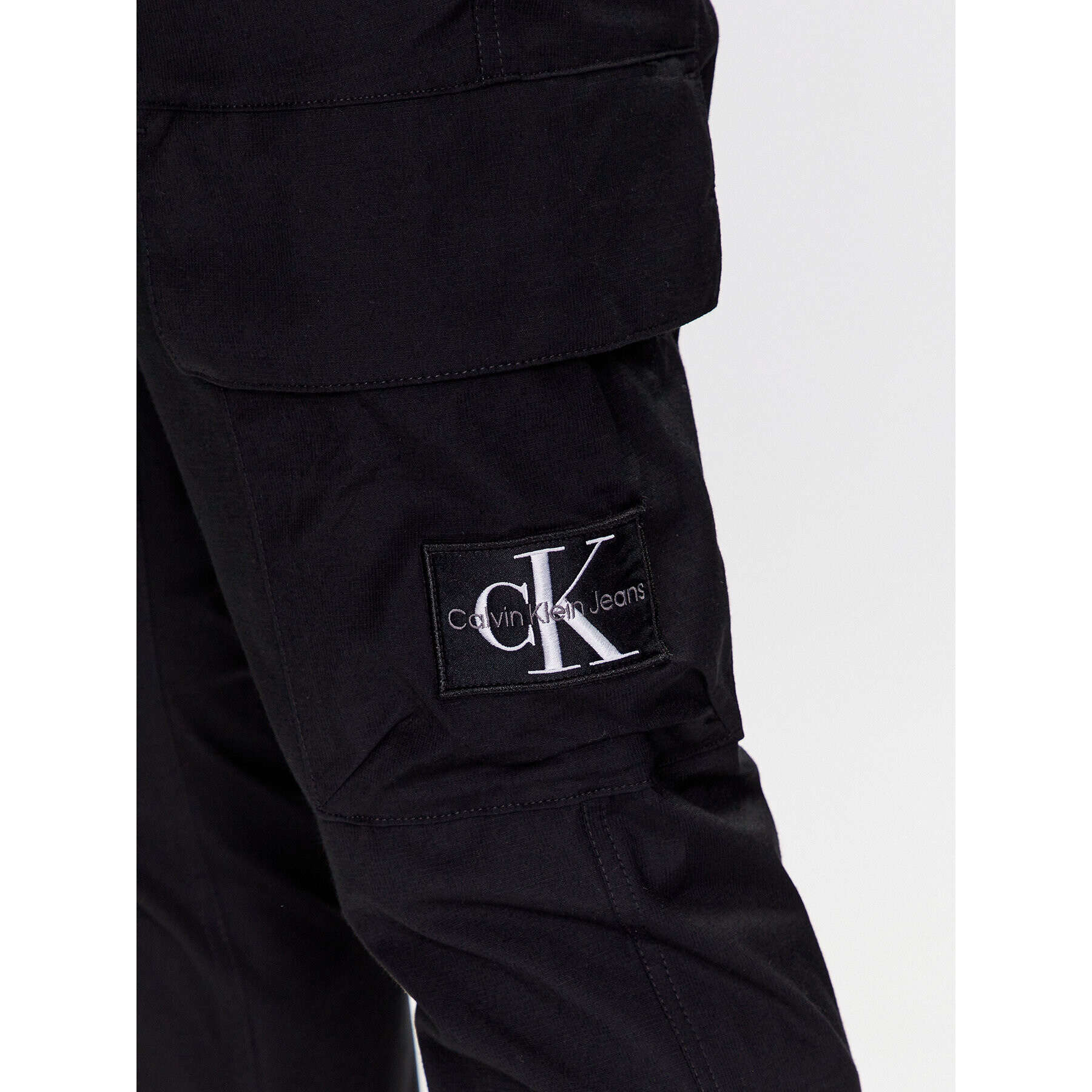 Calvin Klein Jeans Текстилни панталони J30J322922 Черен Regular Fit - Pepit.bg