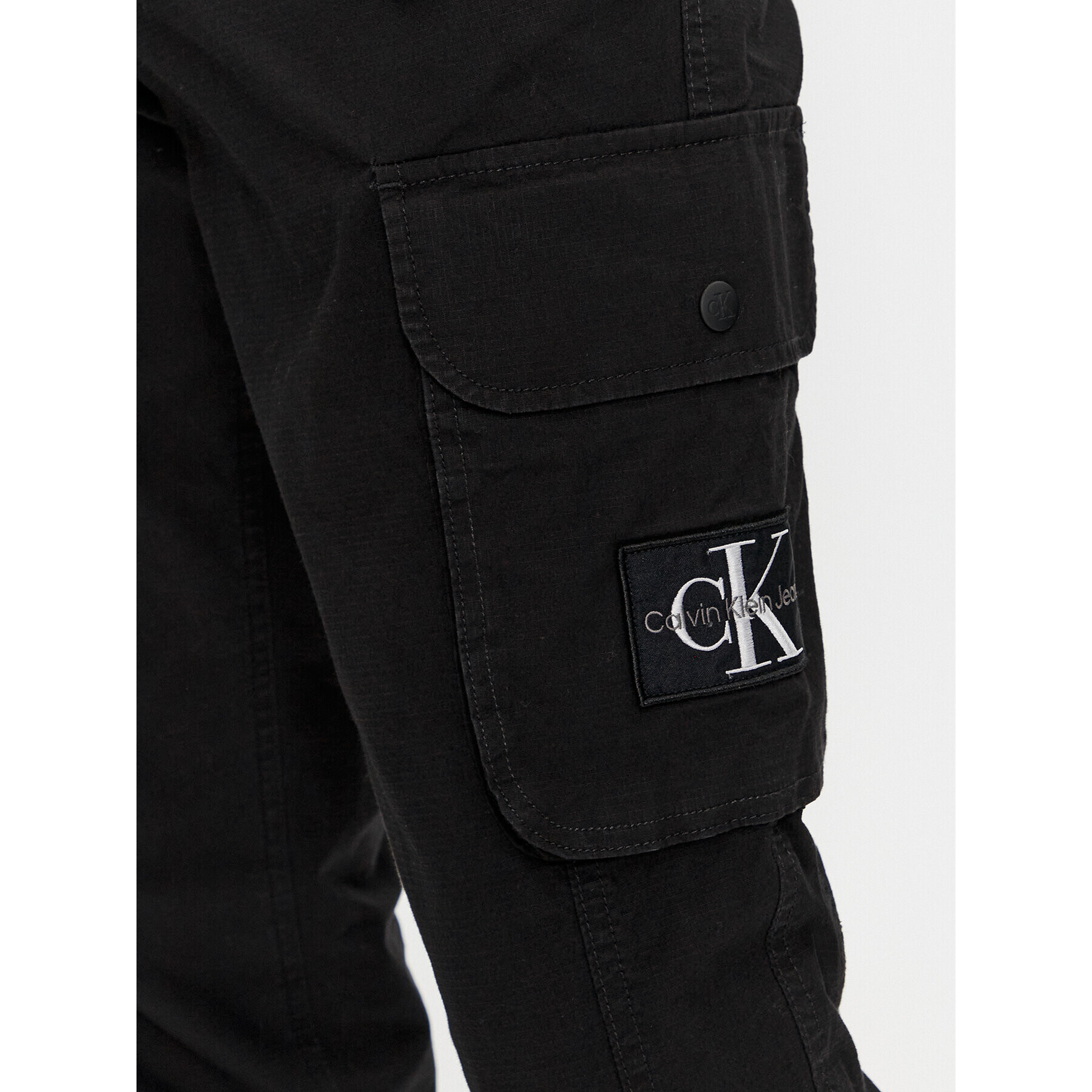 Calvin Klein Jeans Текстилни панталони J30J324039 Черен Skinny Fit - Pepit.bg