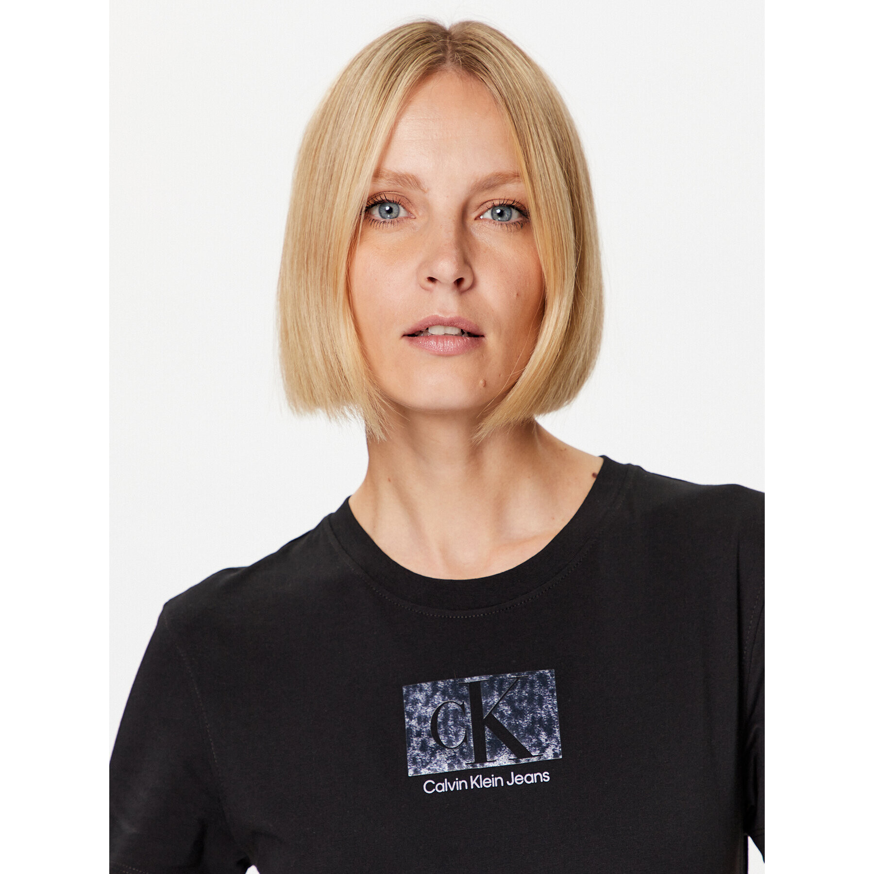 Calvin Klein Jeans Тишърт 8720108097659 Черен Regular Fit - Pepit.bg