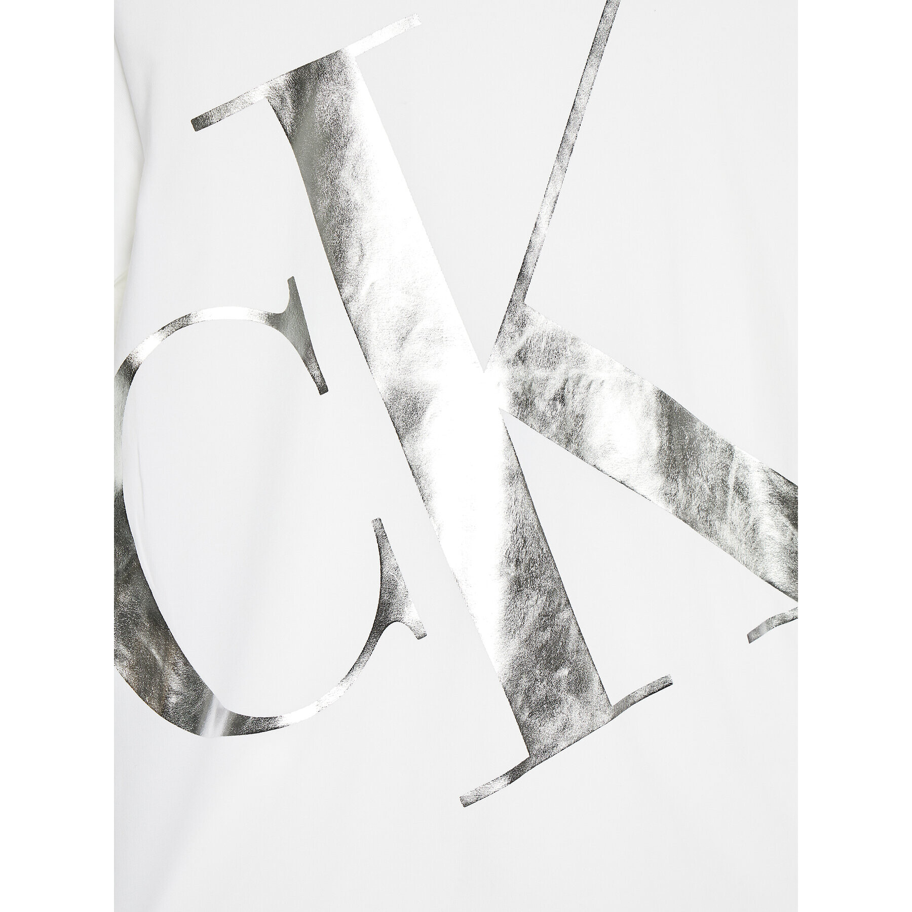 Calvin Klein Jeans Тишърт Blown-up IB0IB01976 Бял Regular Fit - Pepit.bg