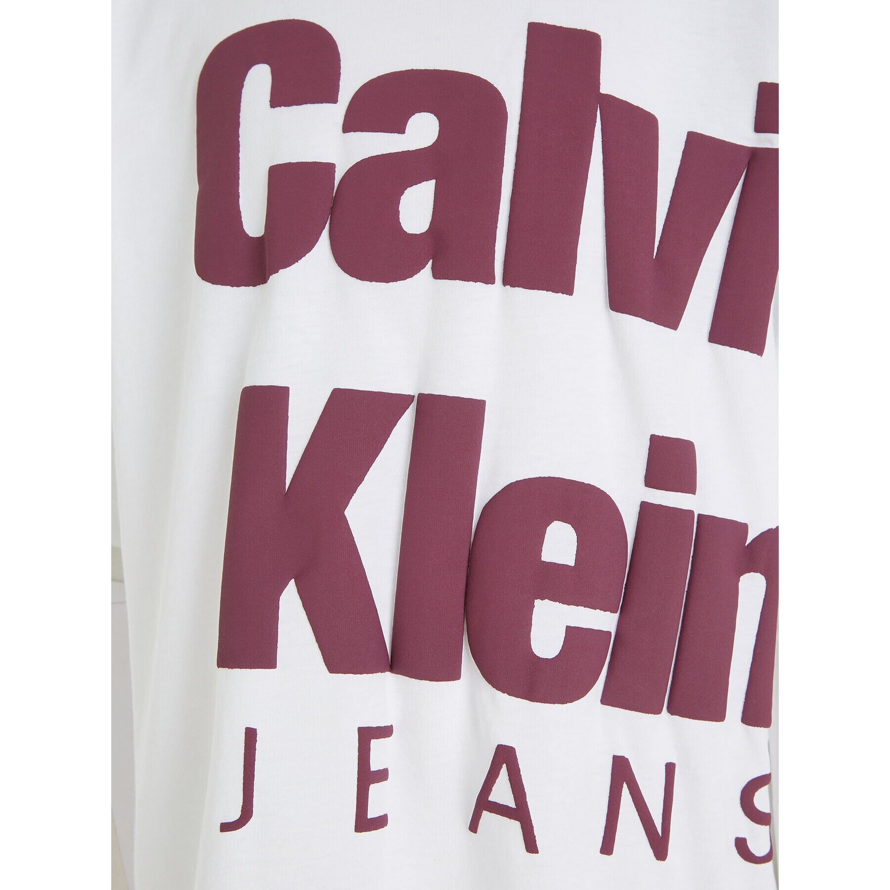 Calvin Klein Jeans Тишърт Blown Up Logo IB0IB01881 Бял Regular Fit - Pepit.bg