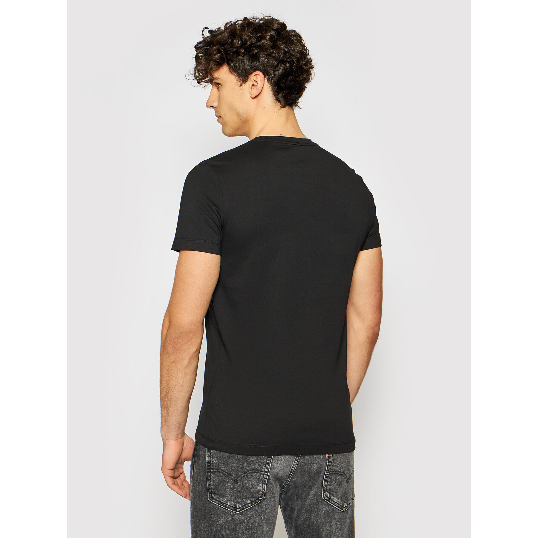 Calvin Klein Jeans Тишърт Core Institutional Logo J30J307855 Черен Regular Fit - Pepit.bg