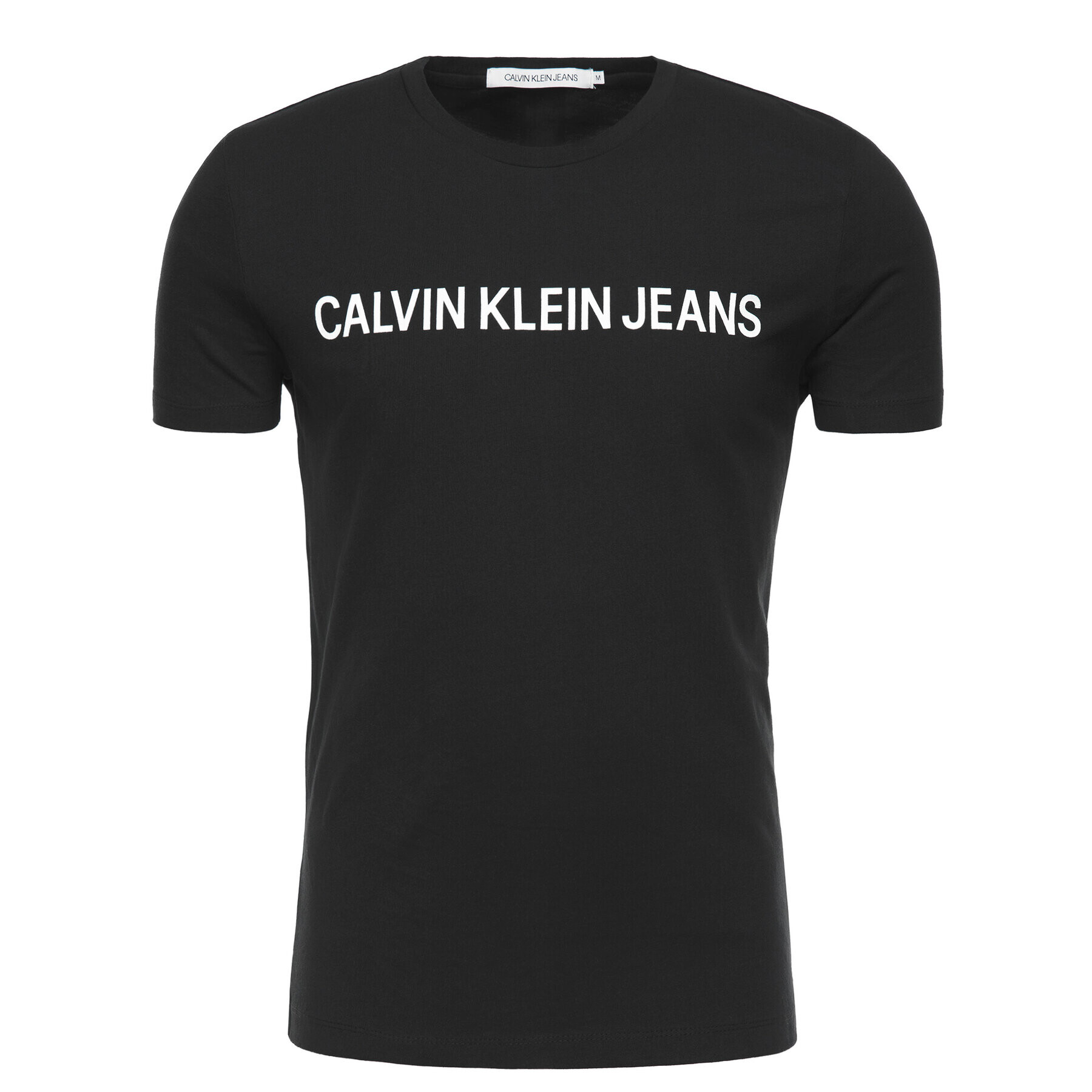 Calvin Klein Jeans Тишърт Core Institutional Logo J30J307855 Черен Regular Fit - Pepit.bg