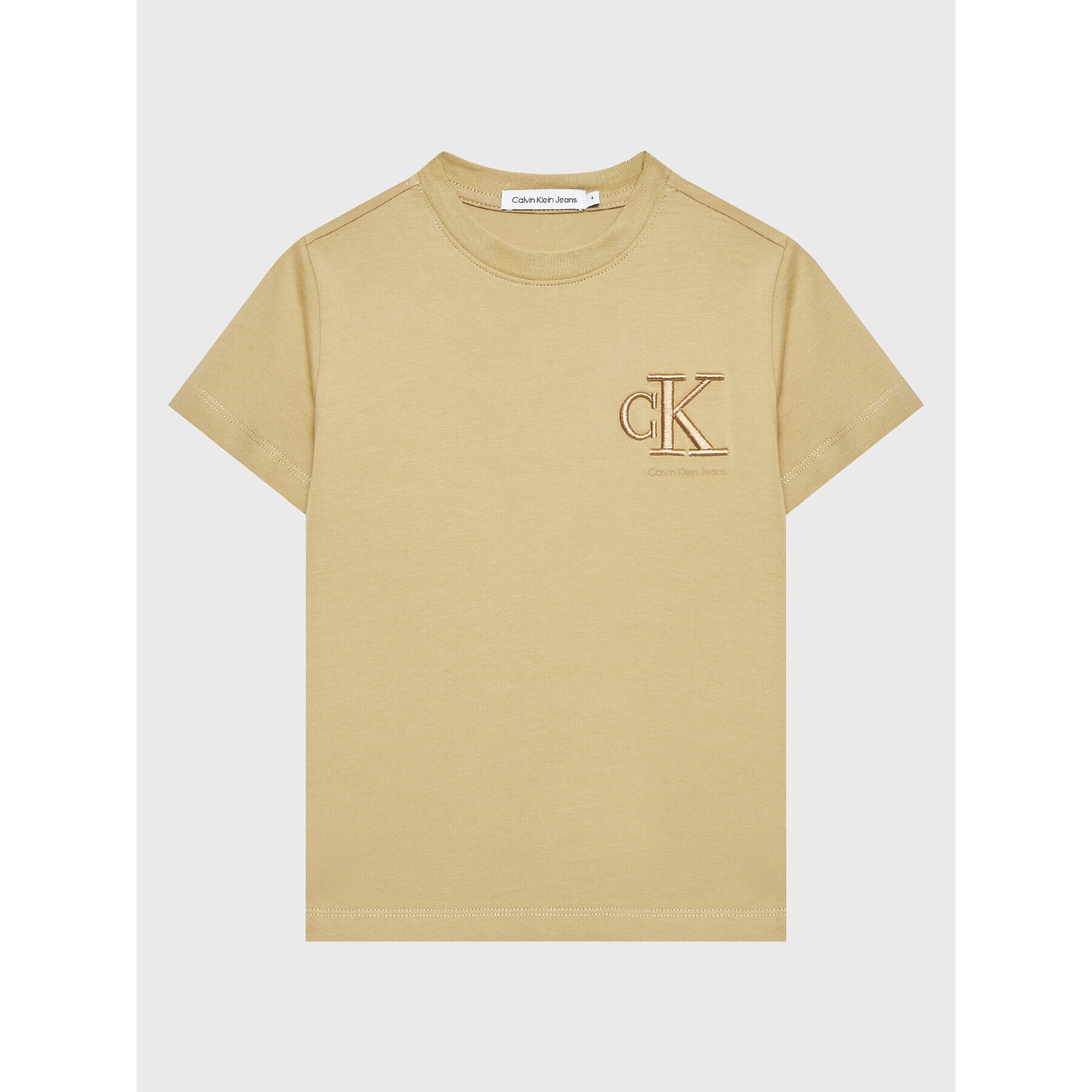 Calvin Klein Jeans Тишърт Embro Logo IB0IB01533 Жълт Regular Fit - Pepit.bg
