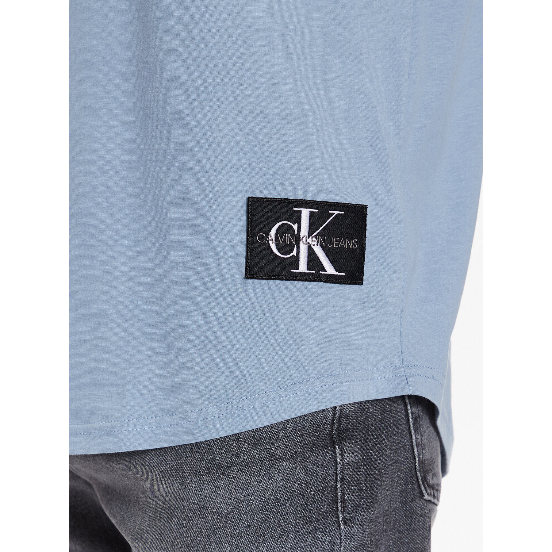 Calvin Klein Jeans Тишърт Essential J30J315319 Син Regular Fit - Pepit.bg