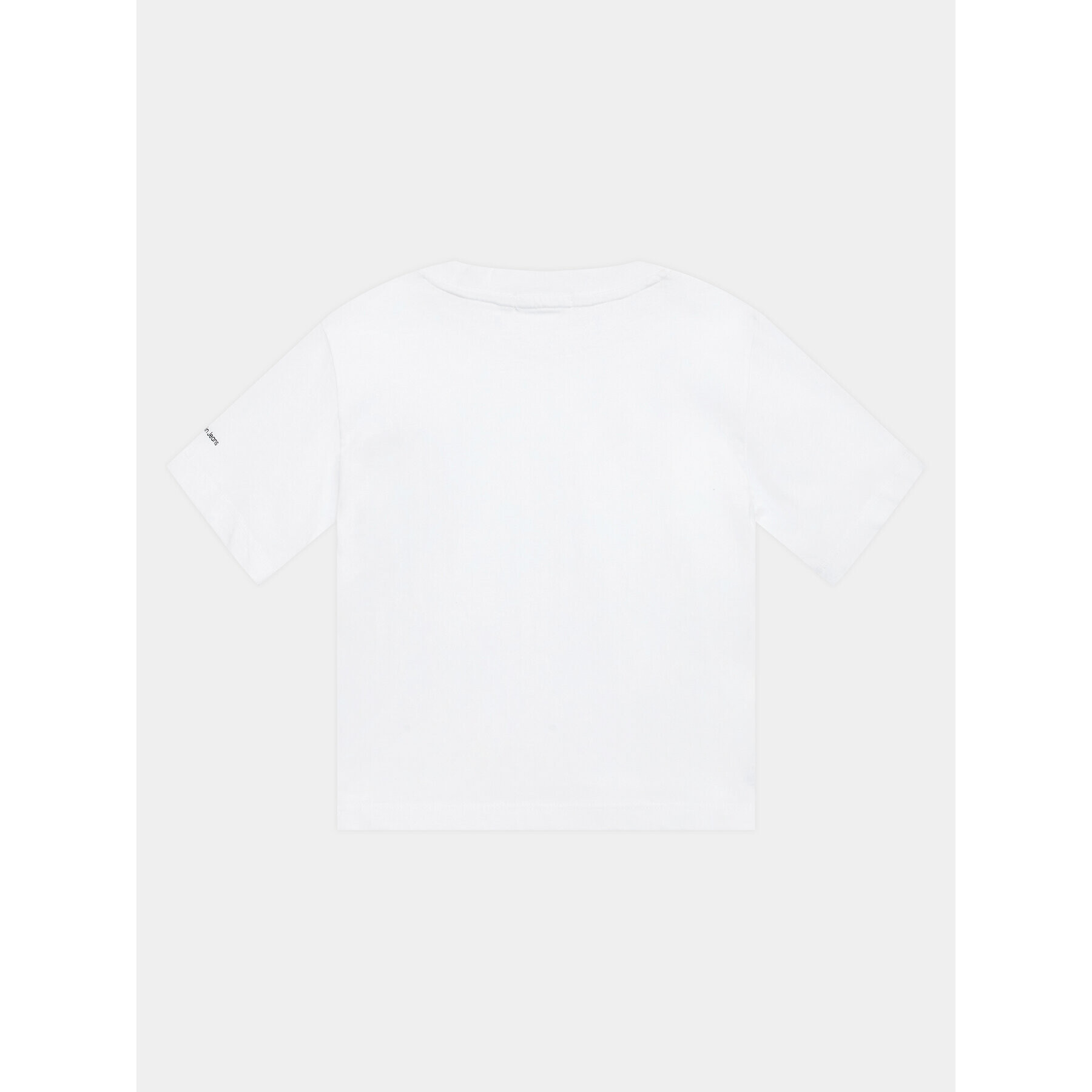Calvin Klein Jeans Тишърт Glitched Monogram IB0IB01767 Бял Regular Fit - Pepit.bg