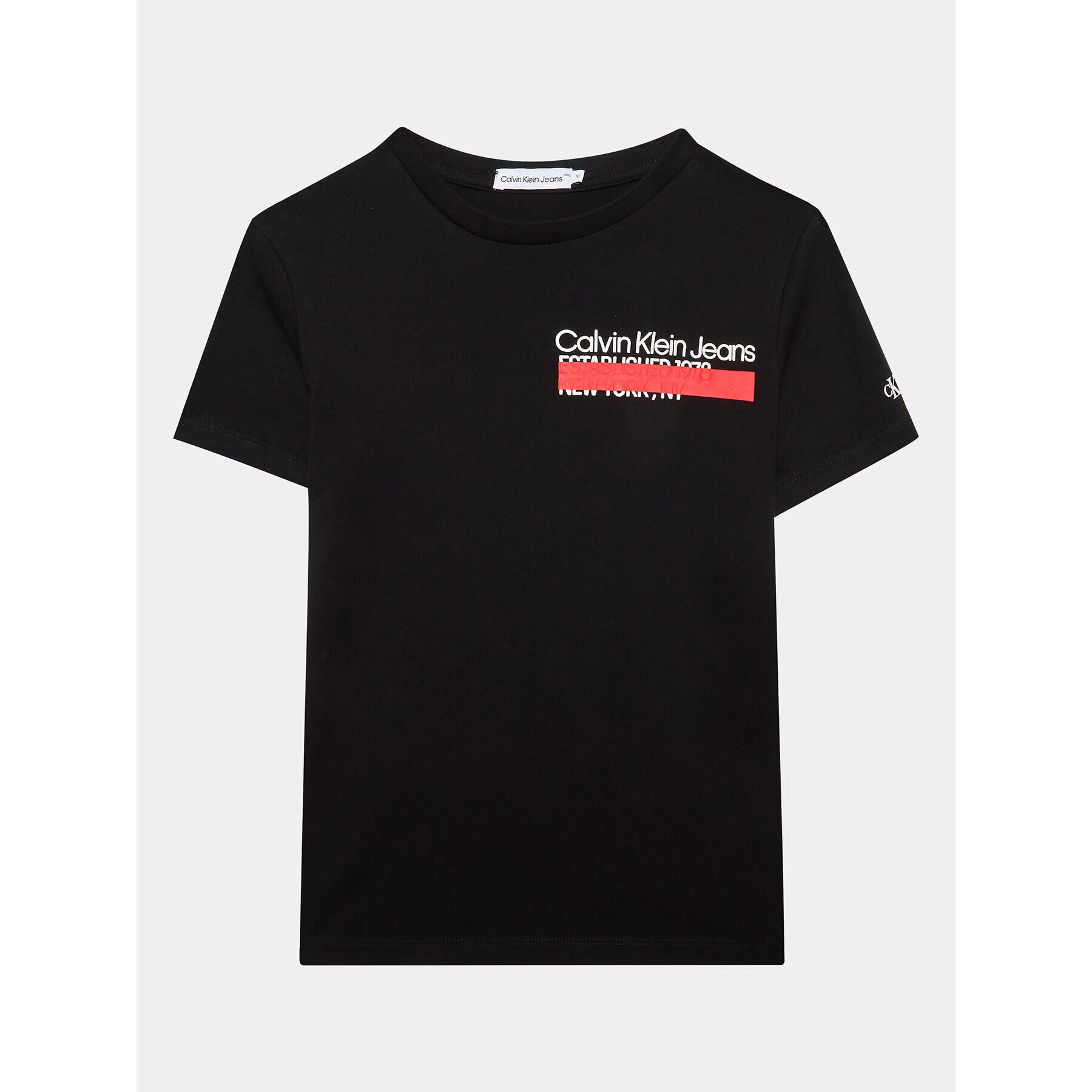 Calvin Klein Jeans Тишърт Hero Mini Logo IB0IB01697 Черен Regular Fit - Pepit.bg