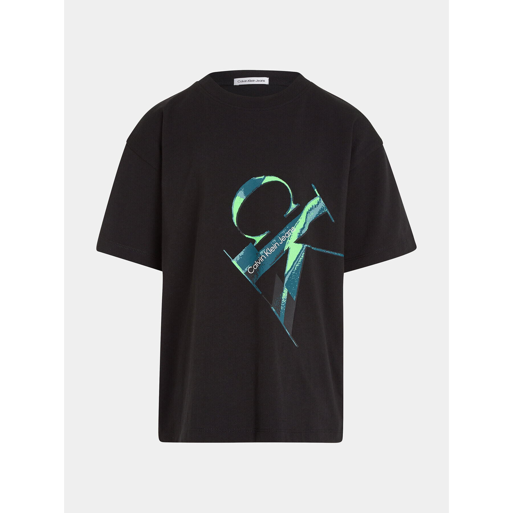 Calvin Klein Jeans Тишърт Hyper Real IB0IB01884 Черен Regular Fit - Pepit.bg