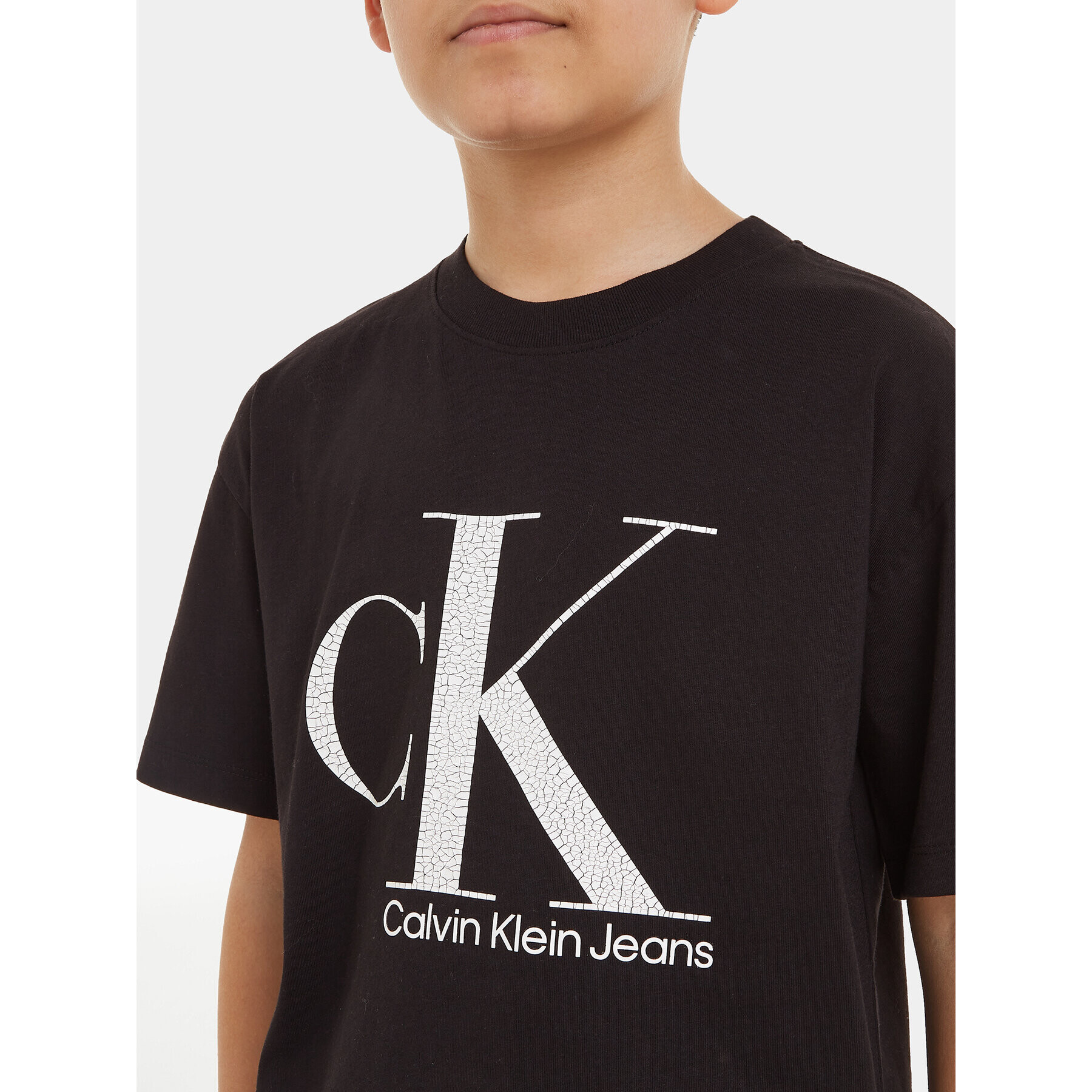 Calvin Klein Jeans Тишърт IB0IB01899 Черен Regular Fit - Pepit.bg