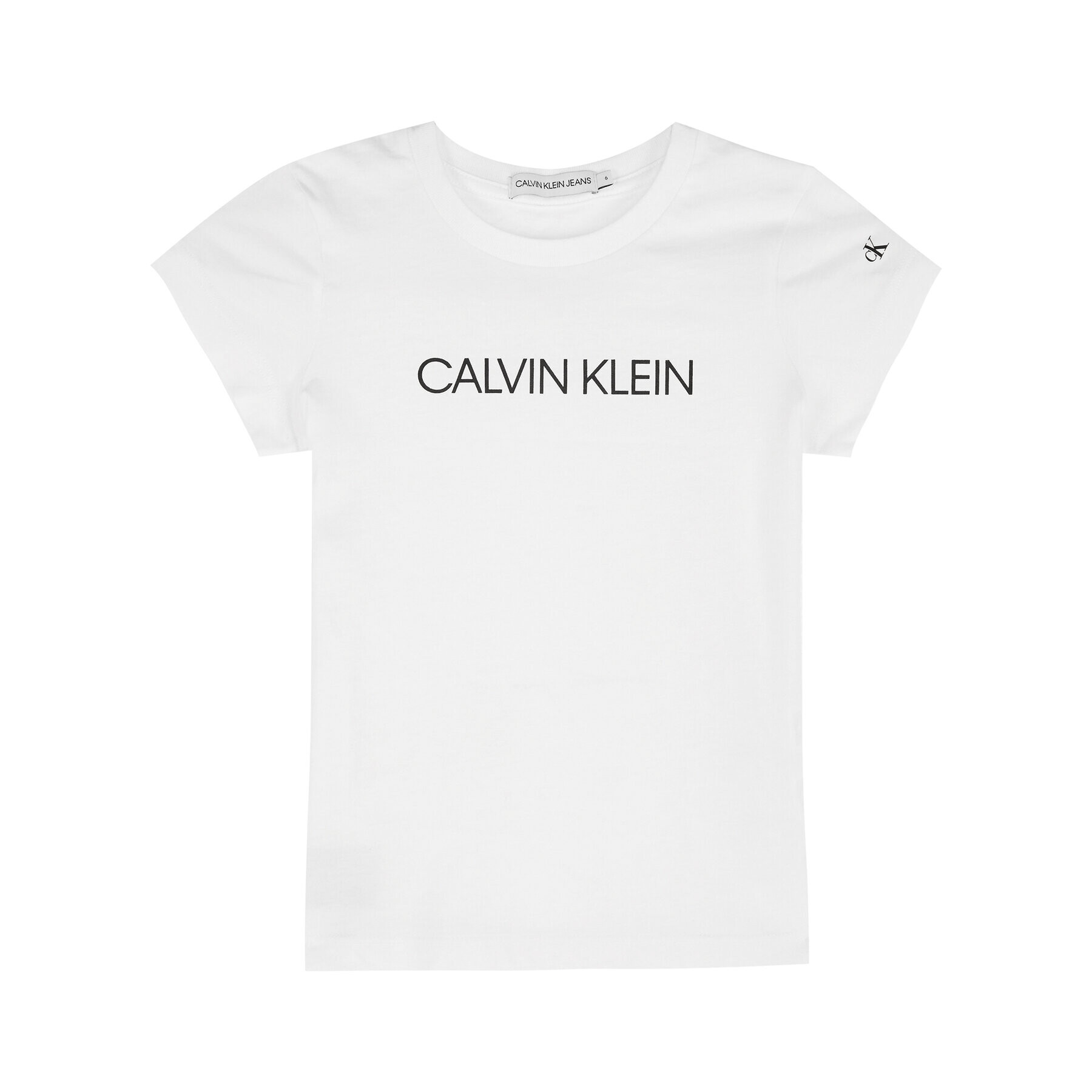 Calvin Klein Jeans Тишърт IG0IG00380 Бял Regular Fit - Pepit.bg