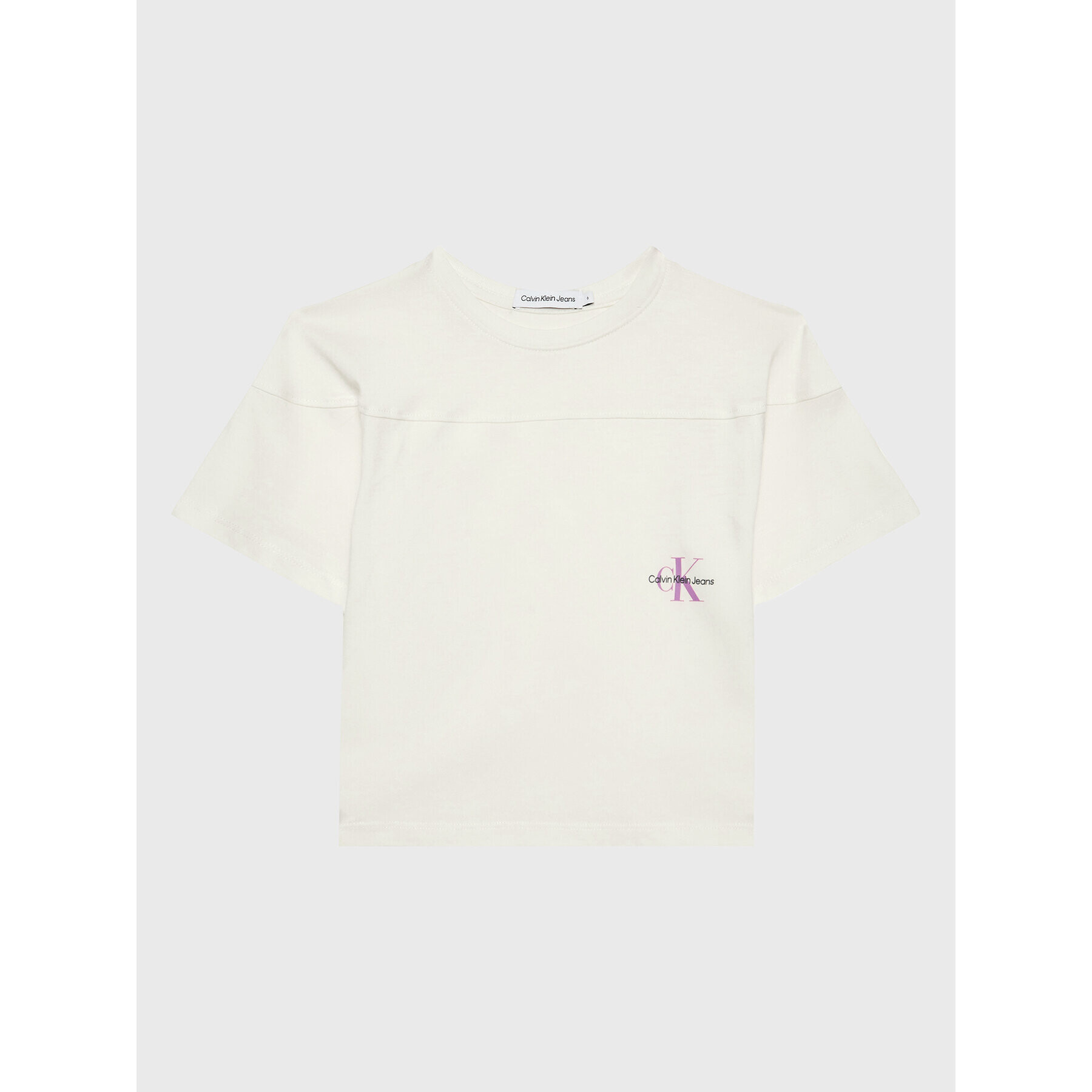 Calvin Klein Jeans Тишърт IG0IG01859 Бял Relaxed Fit - Pepit.bg