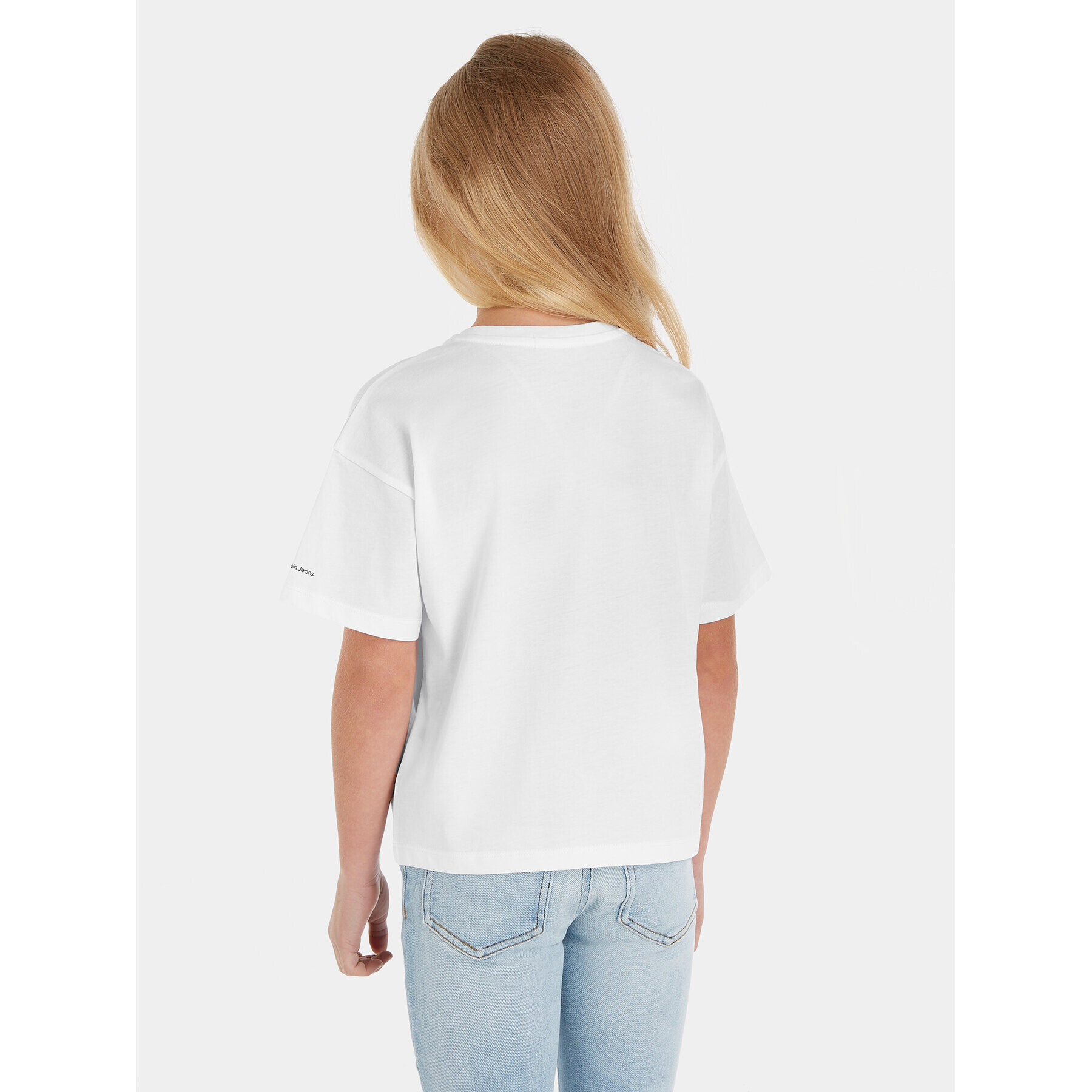 Calvin Klein Jeans Тишърт IG0IG02136 Бял Boxy Fit - Pepit.bg