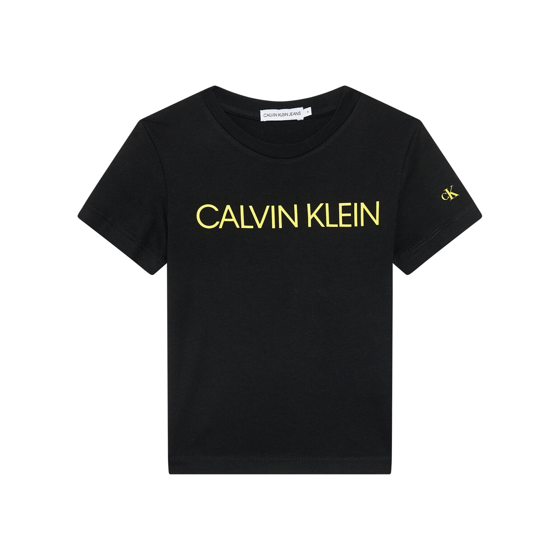 Calvin Klein Jeans Тишърт Institutional IB0IB00347 Черен Regular Fit - Pepit.bg