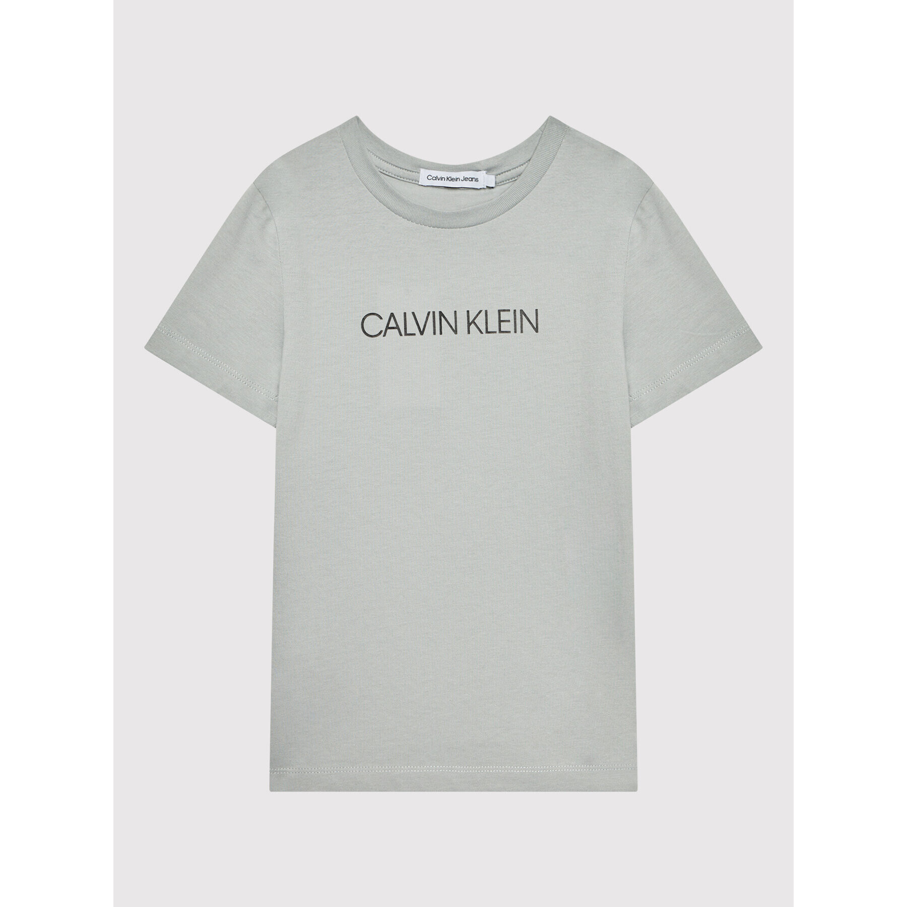 Calvin Klein Jeans Тишърт Institutional IB0IB00347 Сив Regular Fit - Pepit.bg