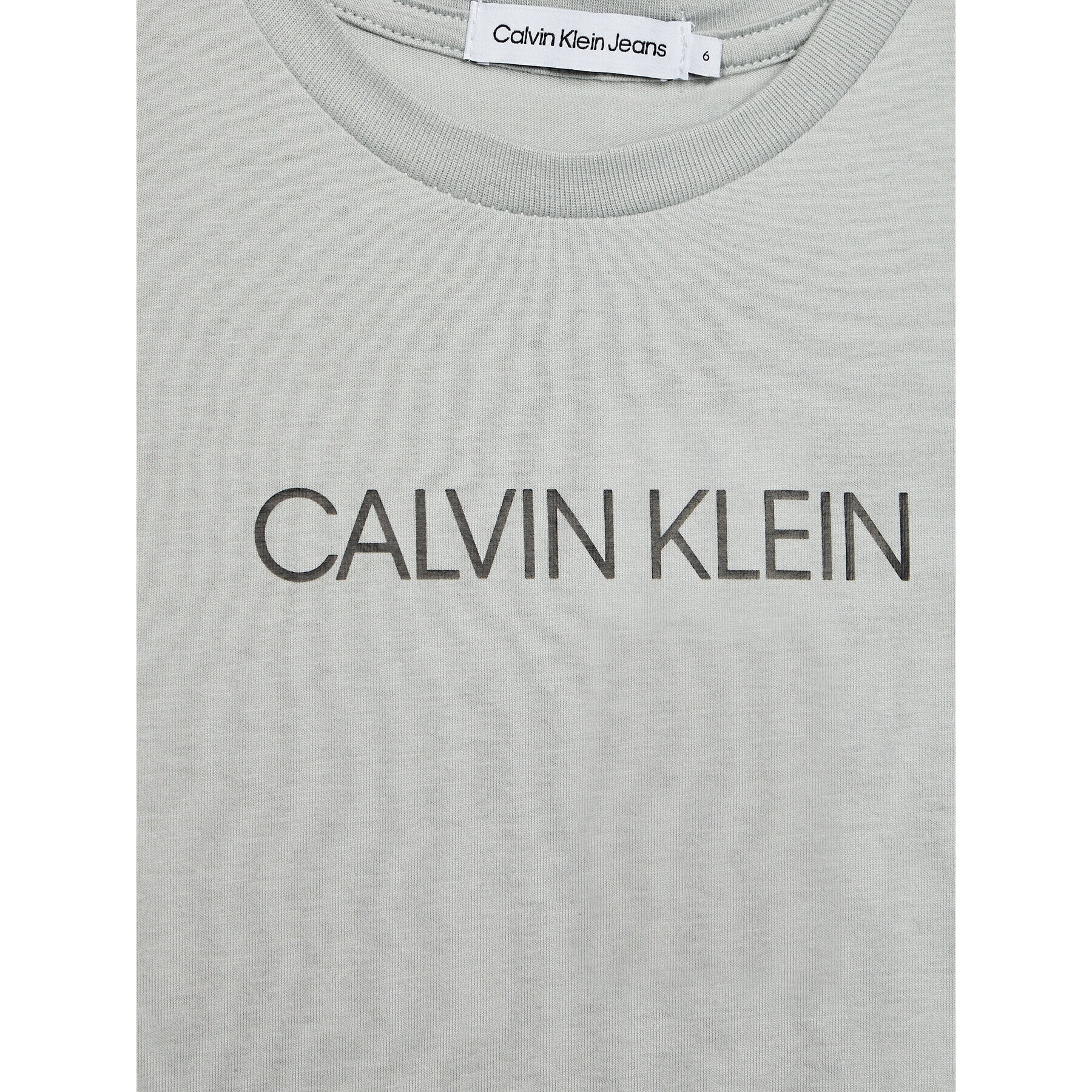 Calvin Klein Jeans Тишърт Institutional IB0IB00347 Сив Regular Fit - Pepit.bg