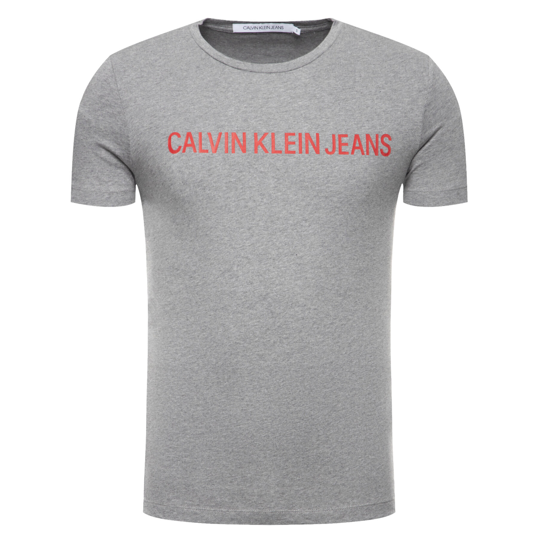 Calvin Klein Jeans Тишърт Institutional J30J307856 Сив Regular Fit - Pepit.bg