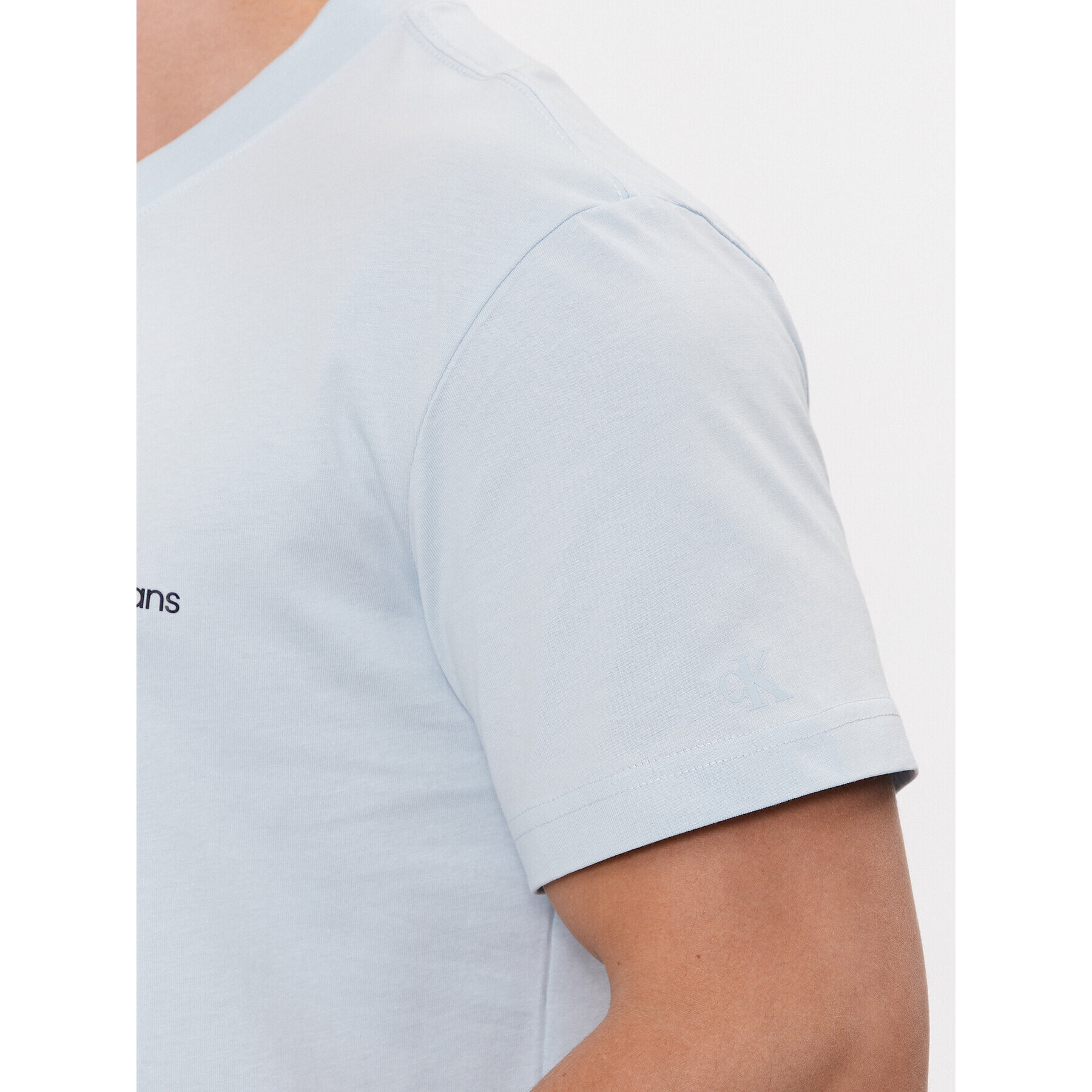 Calvin Klein Jeans Тишърт Institutional J30J324671 Син Regular Fit - Pepit.bg