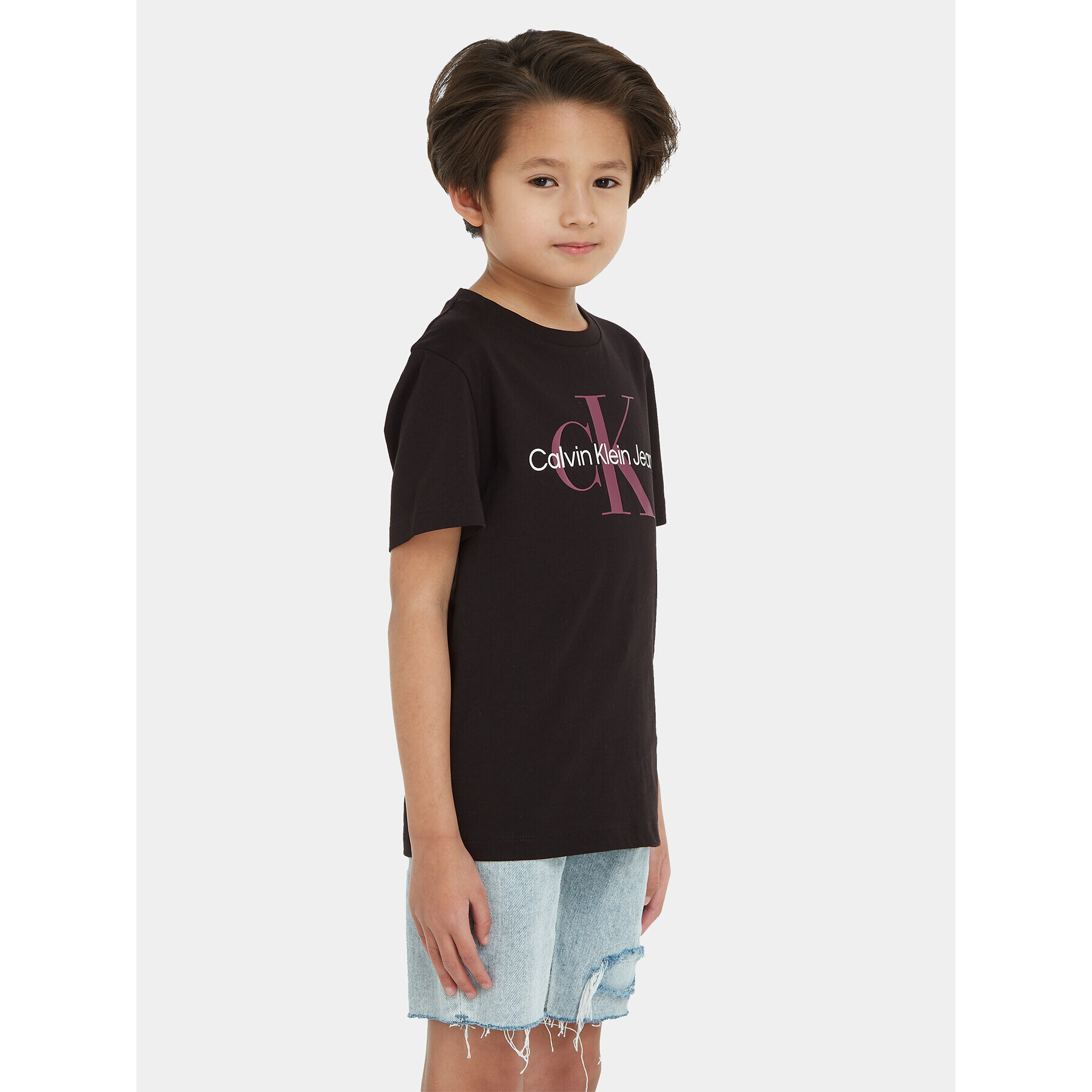 Calvin Klein Jeans Тишърт IU0IU00460 Черен Regular Fit - Pepit.bg