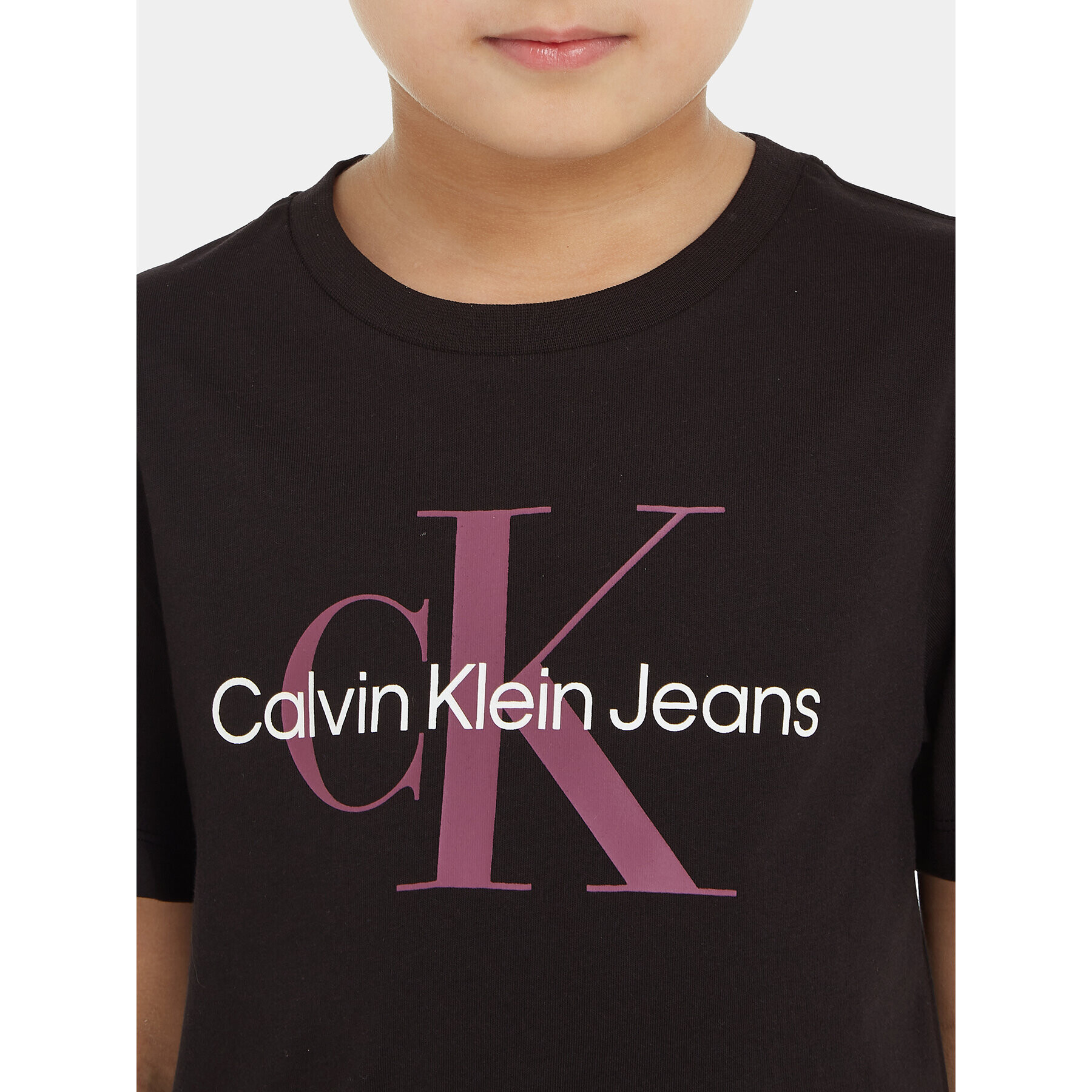 Calvin Klein Jeans Тишърт IU0IU00460 Черен Regular Fit - Pepit.bg