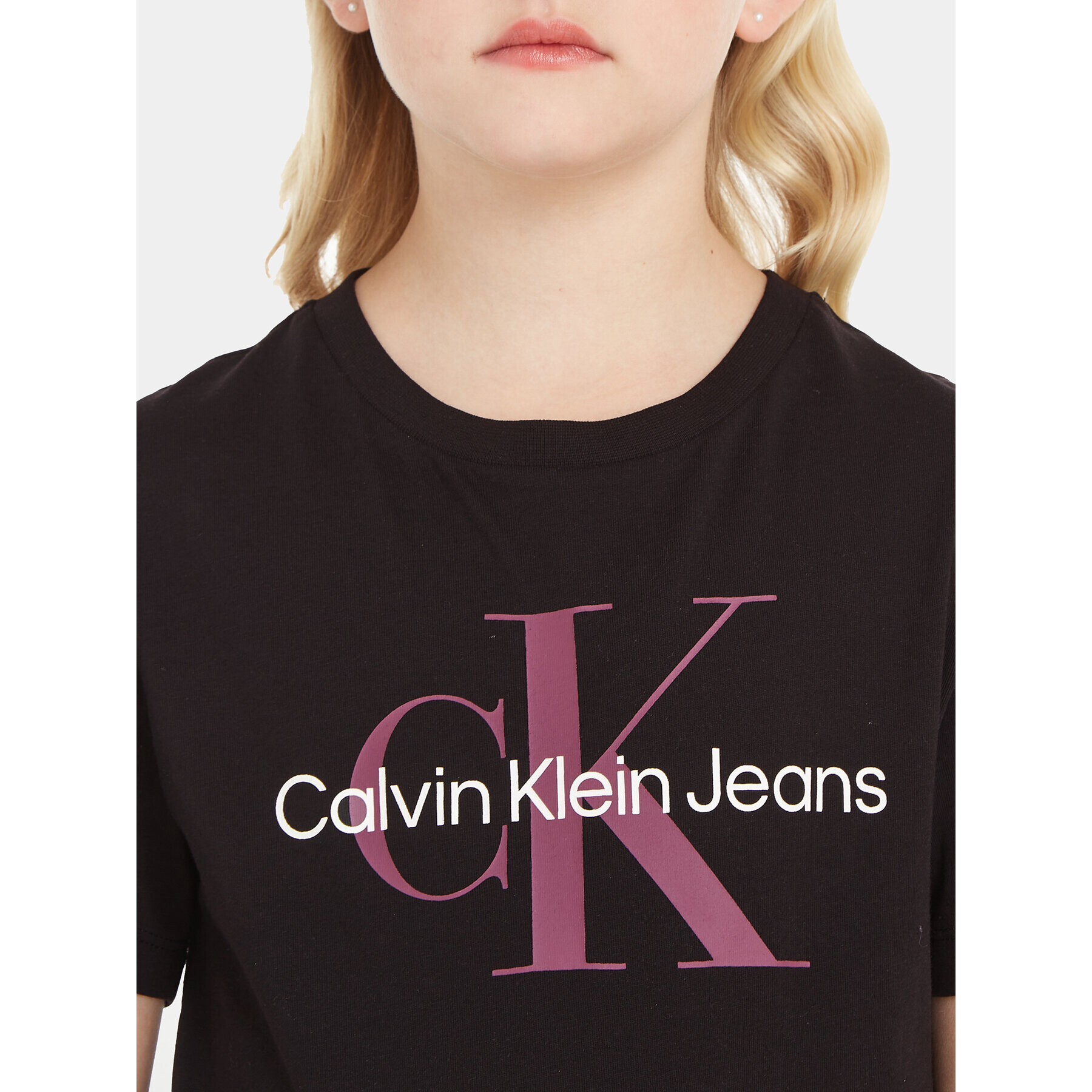 Calvin Klein Jeans Тишърт IU0IU00460 Черен Regular Fit - Pepit.bg