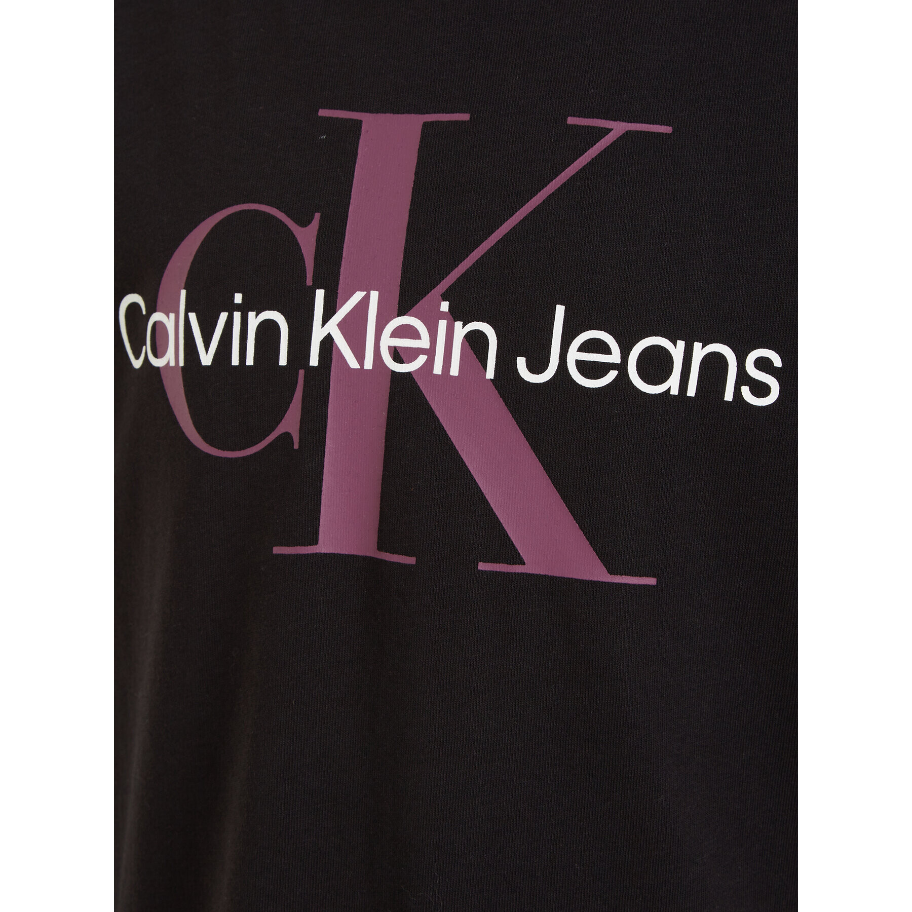 Calvin Klein Jeans Тишърт IU0IU00460 Черен Regular Fit - Pepit.bg