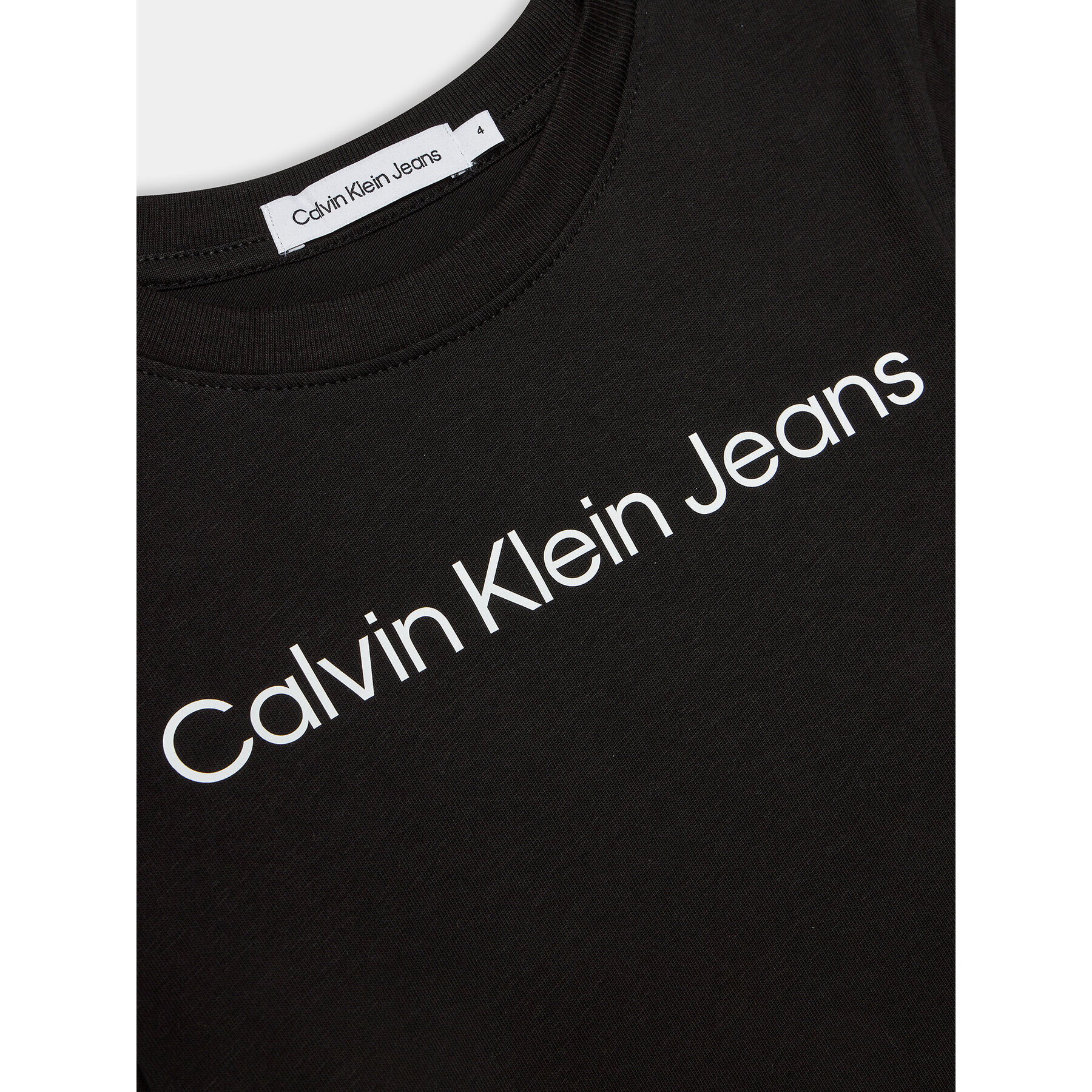 Calvin Klein Jeans Тишърт IU0IU00599 M Черен Regular Fit - Pepit.bg