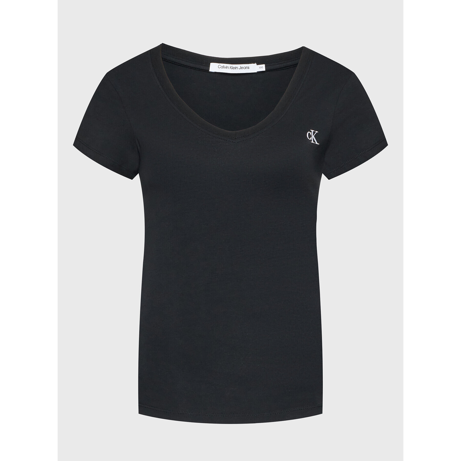 Calvin Klein Jeans Тишърт J20J213716 Черен Slim Fit - Pepit.bg
