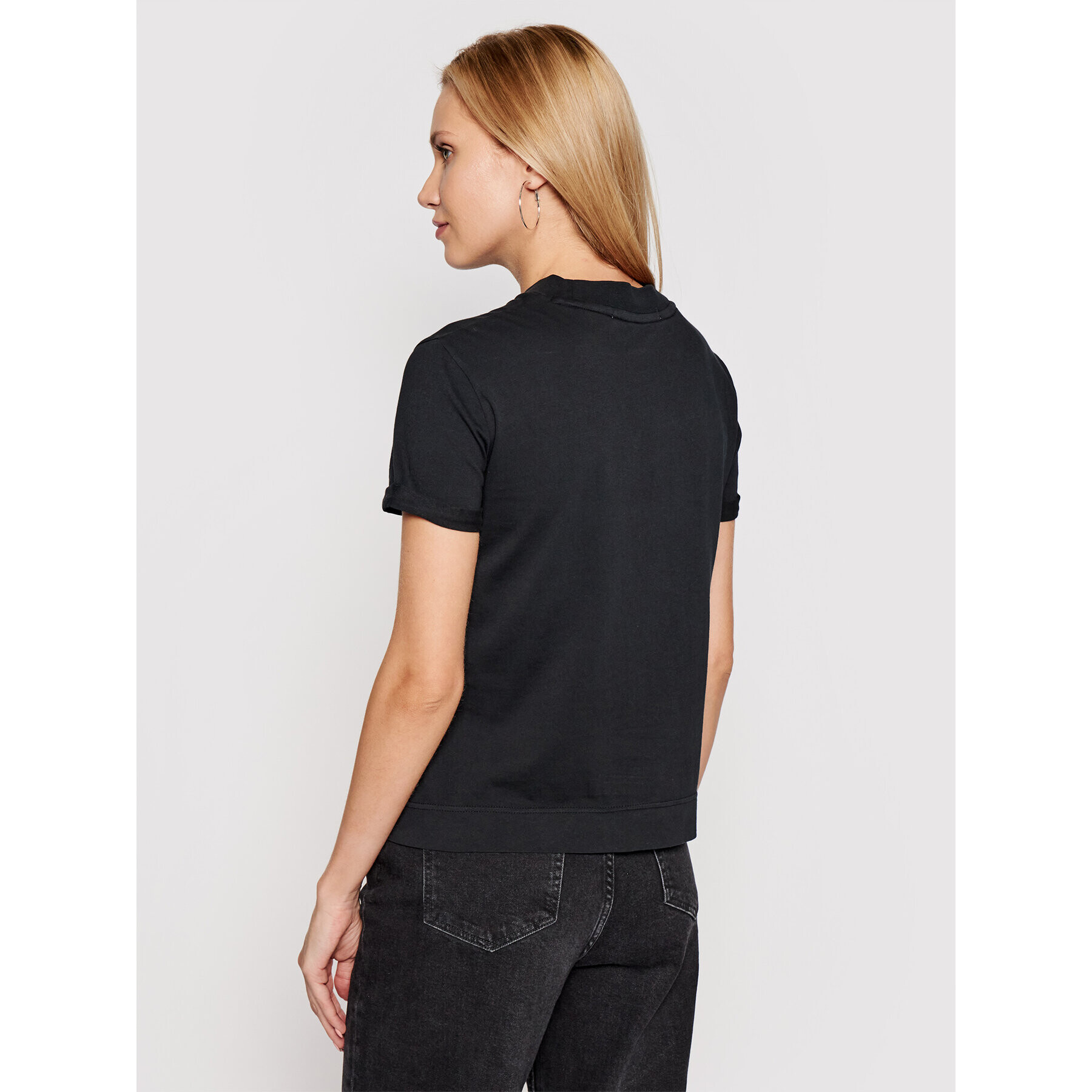 Calvin Klein Jeans Тишърт J20J215614 Черен Regular Fit - Pepit.bg